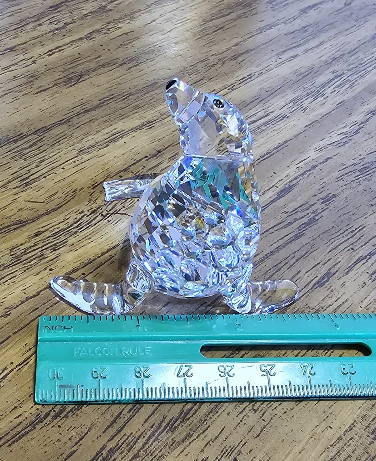 🌊 Swarovski Crystal 2005 “Aquatic Worlds”, Mother Sea Lion Figurine, Amber, NIB