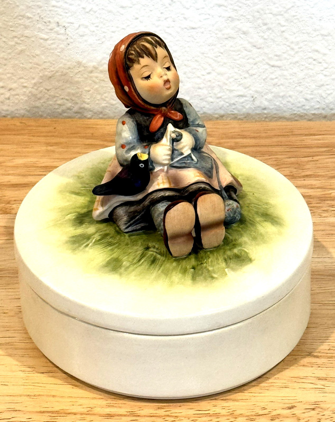 Hummel Goebel Happy Pastime Candy Trinket Box 5.5″ Figurine III/69 TMK-5 Vtg