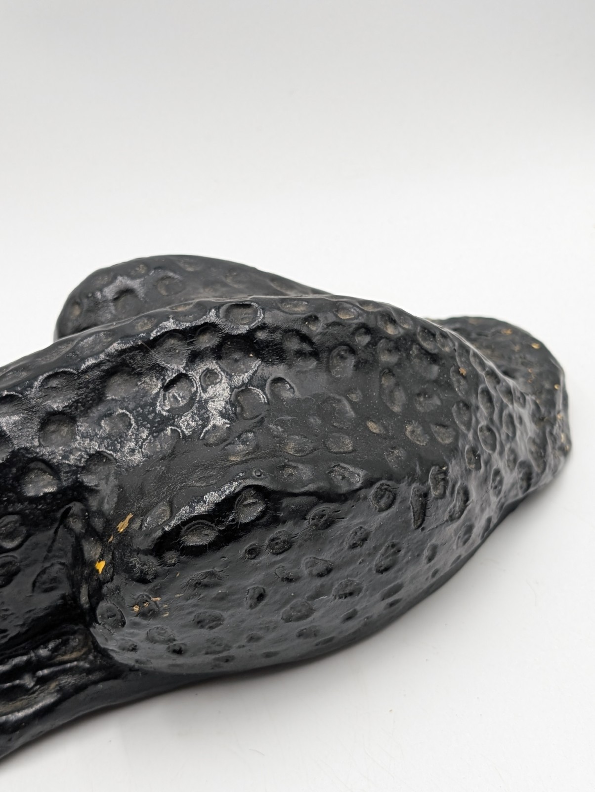 Panther Figurine 10lb MCM Antique Black Vtg 24″