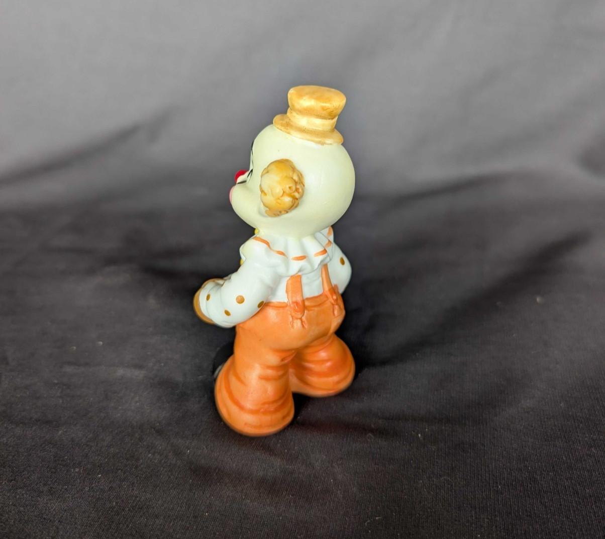 Vintage Ceramic Clown Figurine 3.7″ Hand Painted Accordion Player Collectible