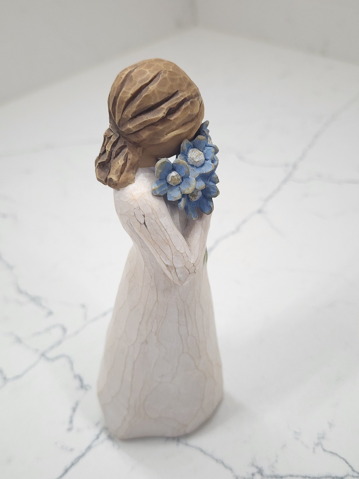3 Willow Tree Figurines Surrounded By Love, Forget-Me-Not & Abundance
