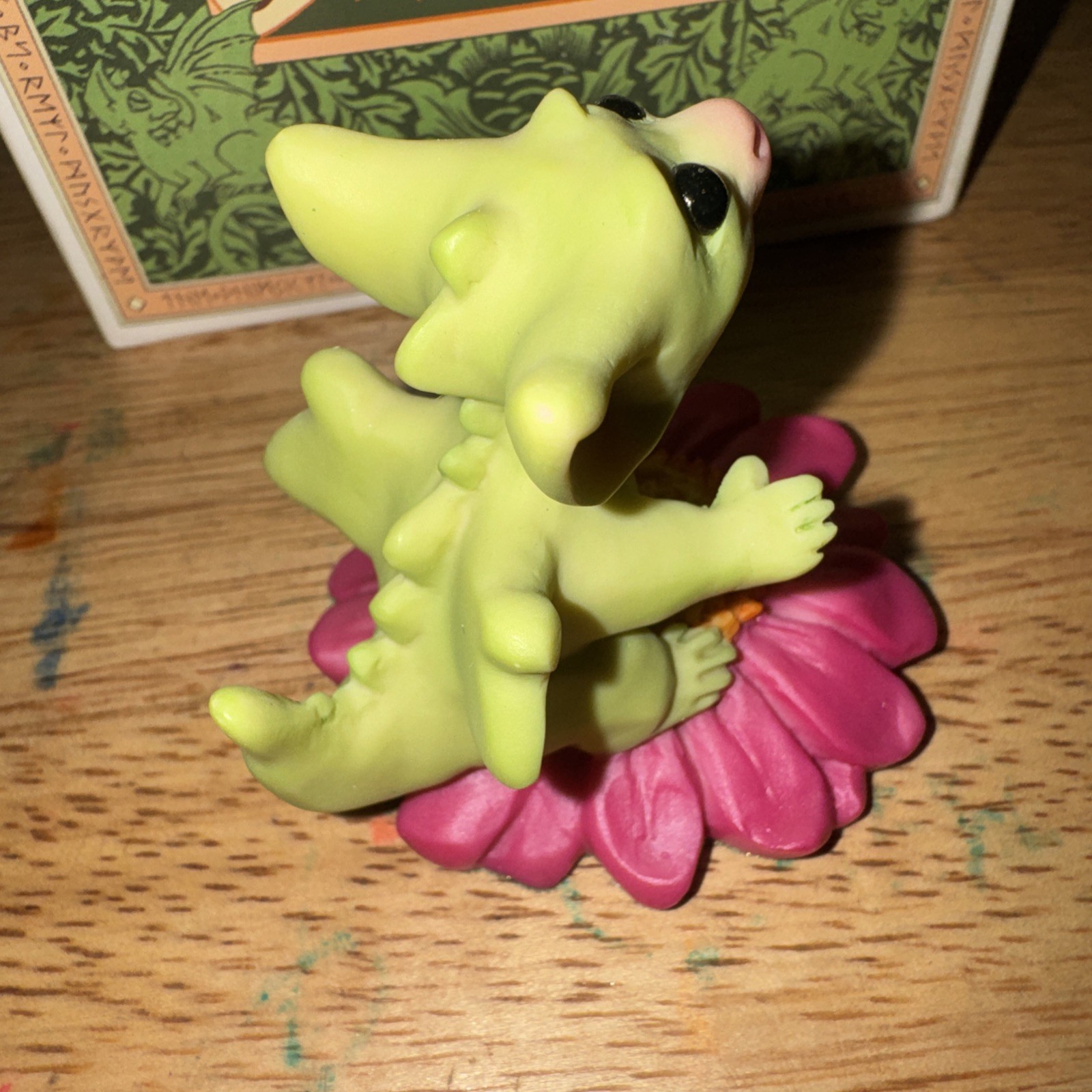 Pocket Dragons Stop Smell The Flower Figurine Box Whimsical Real Musgrave 1998