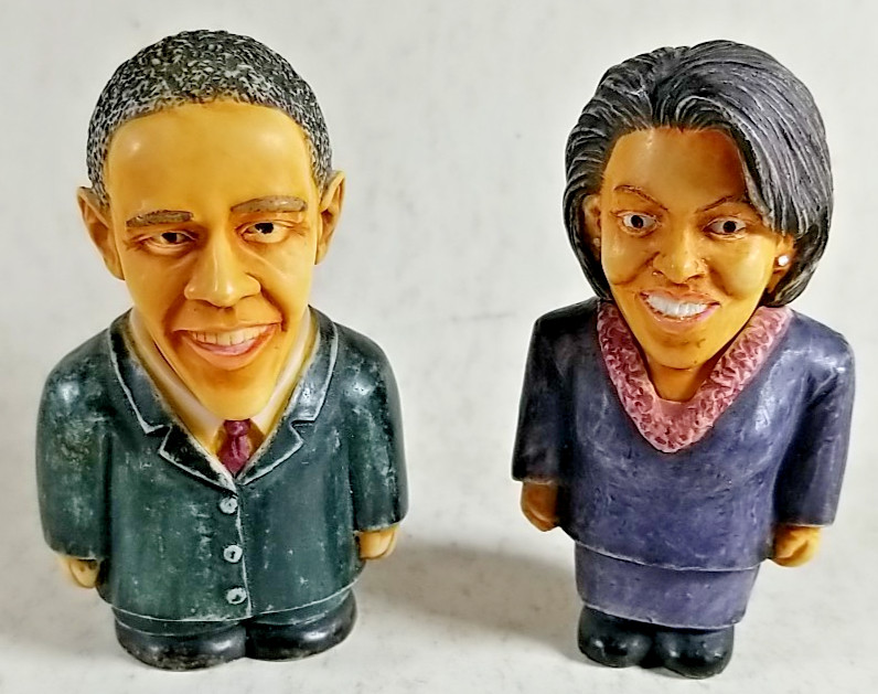 Harmony Kingdom Ball Pot Bellys President Barack Obama and Michelle Obama