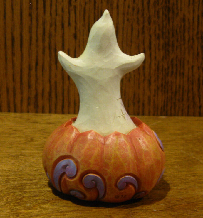 Jim Shore Heartwood Creek Mini 6010676 GHOST and PUMPKIN 3.94″ NEW/Box Halloween