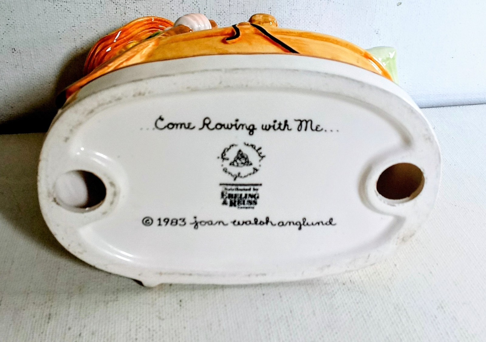 Ebeling&Reuss “Come Rowing with Me” porcelain figurine by Joan Walsh Anglund