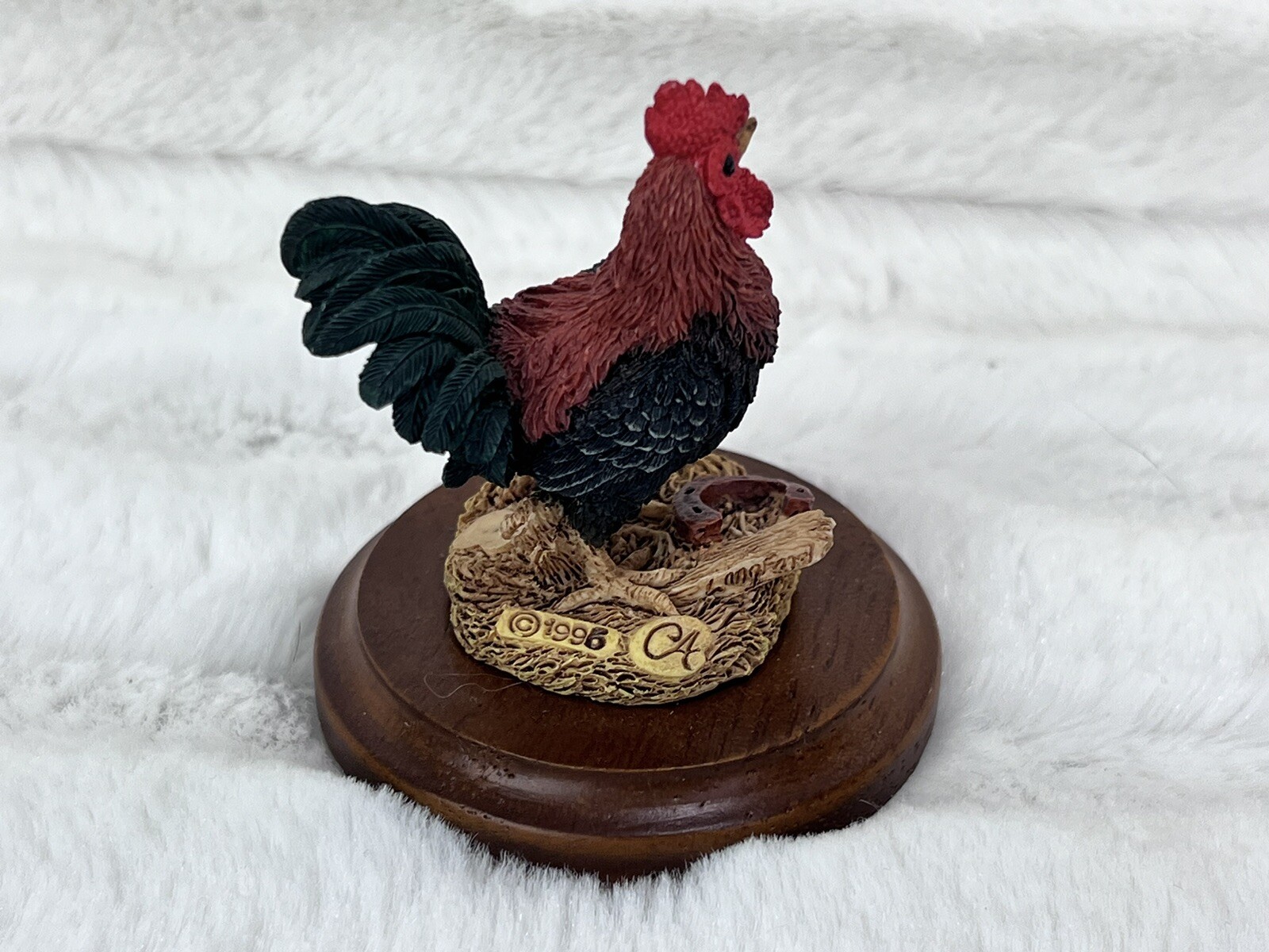 1996 Resin Figurines The Stratford Collection Cockerel Hen 00893 (2.5”)