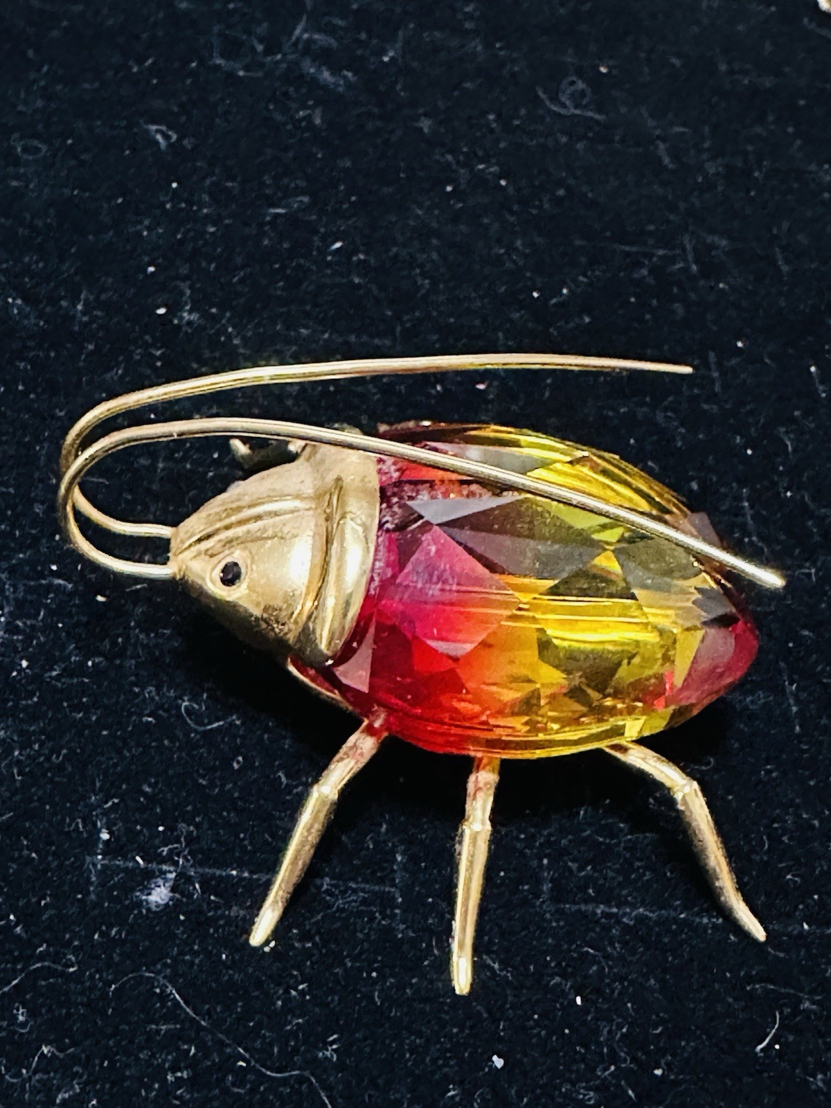 Swarovski Paradise Object Amazar Beetle Bug Fire Opal Medium – Paris