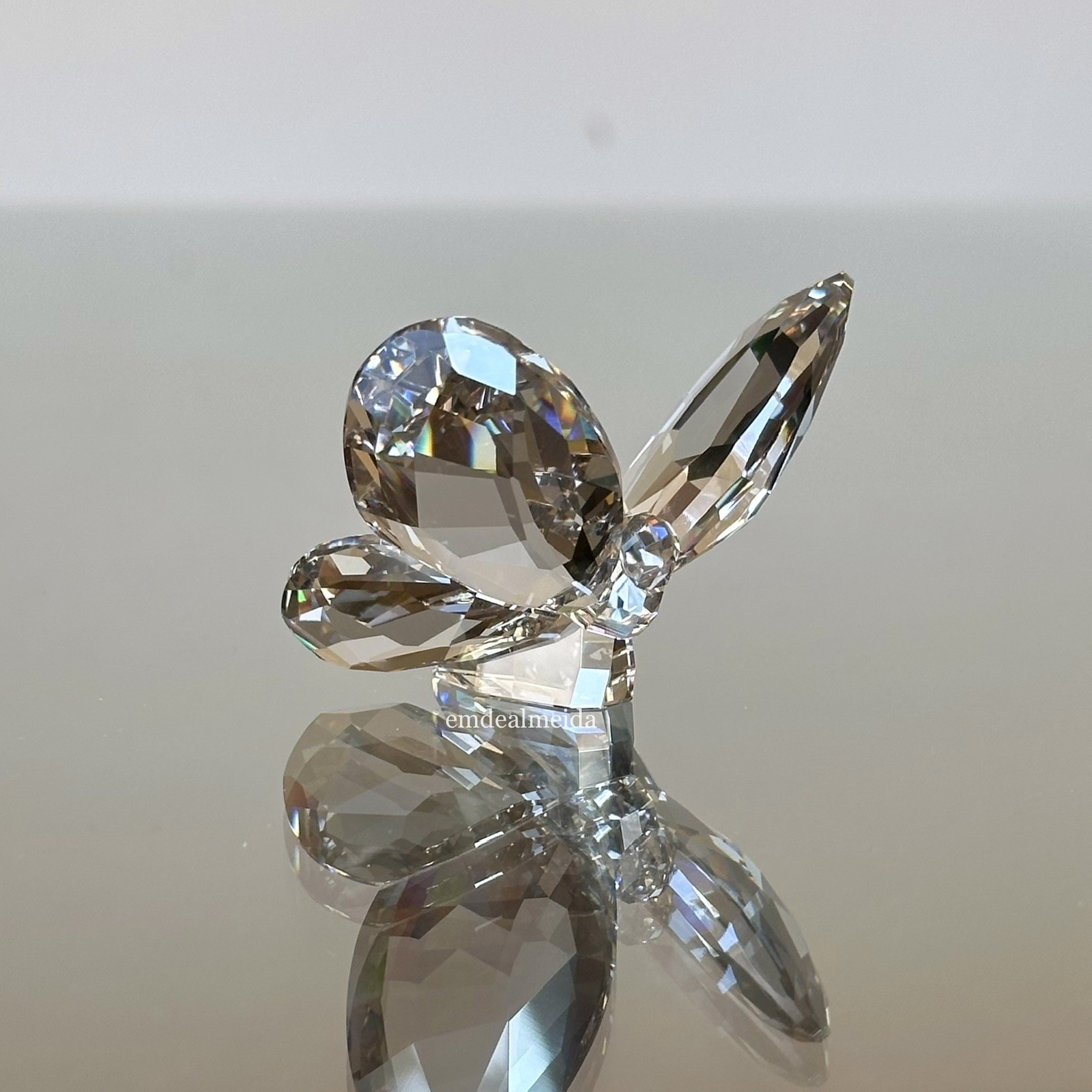Swarovski Crystal Silver Shade Brilliant Butterfly Light Grey Gray 953051