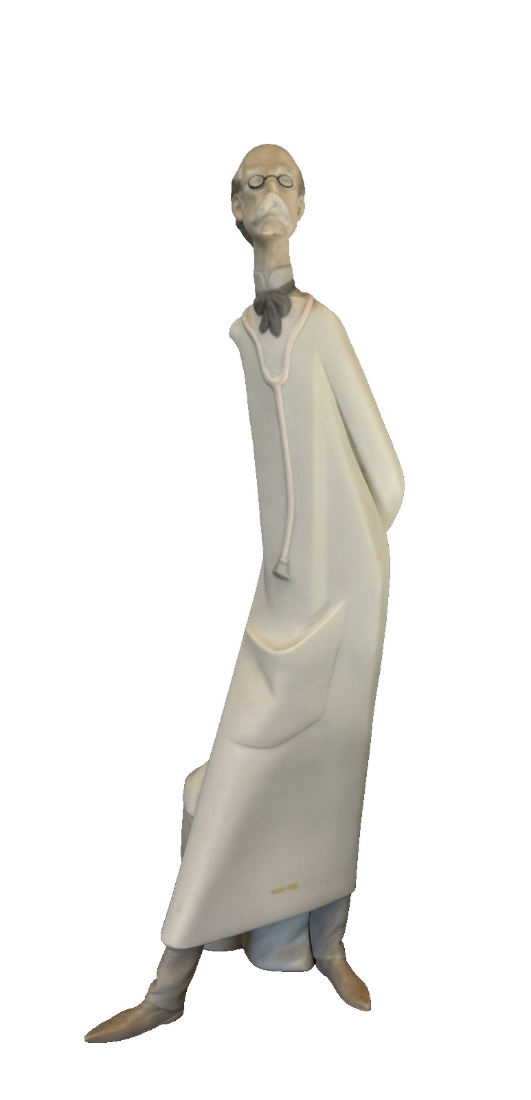 lladro Male Doctor Figurine Matte Finish 13 3/4″ Stethoscope Hands Behind Back