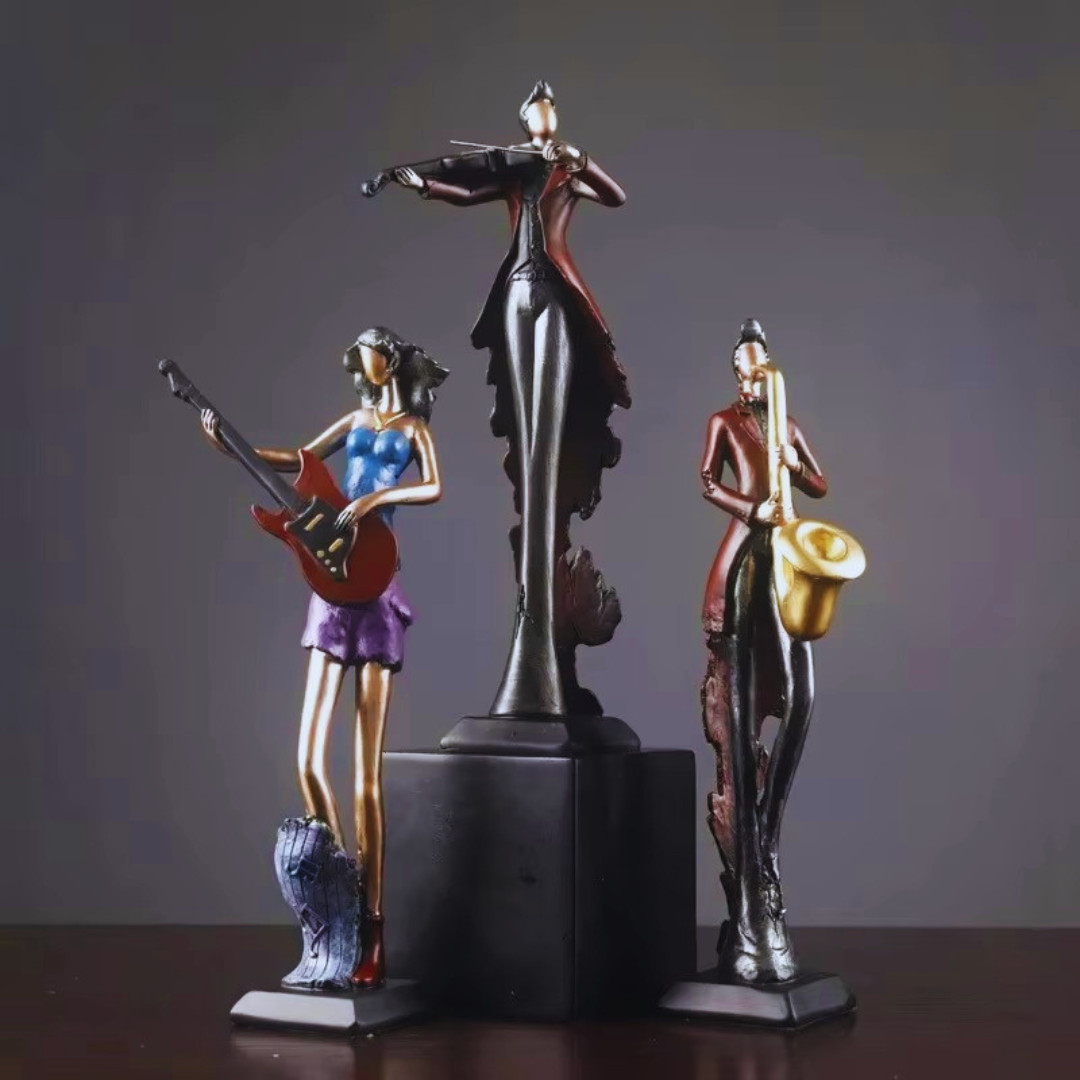 Vintage Musical Instrument Figurines (1 Piece)
