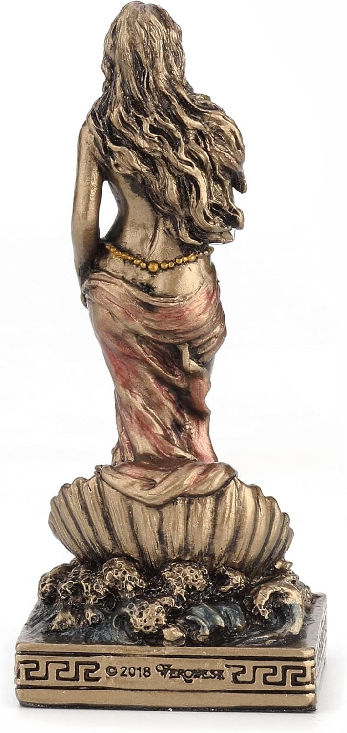 Aphrodite Goddess Statue Miniature Bronze Resin Art Sculpture Home Office Decor