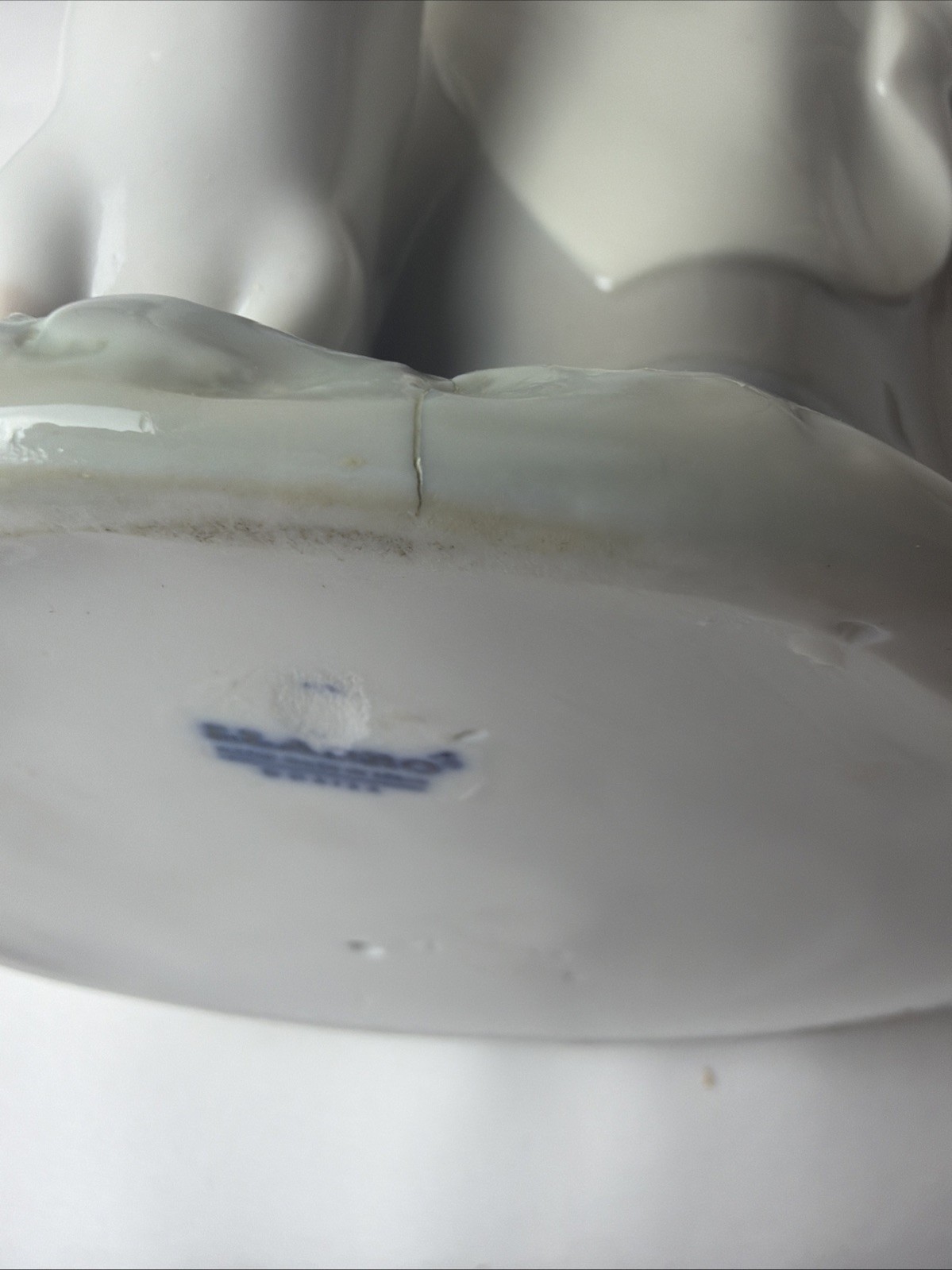 Rare Genuine LLADRO Porcelain Girl Feeding Geese Spain 10 in. With Box