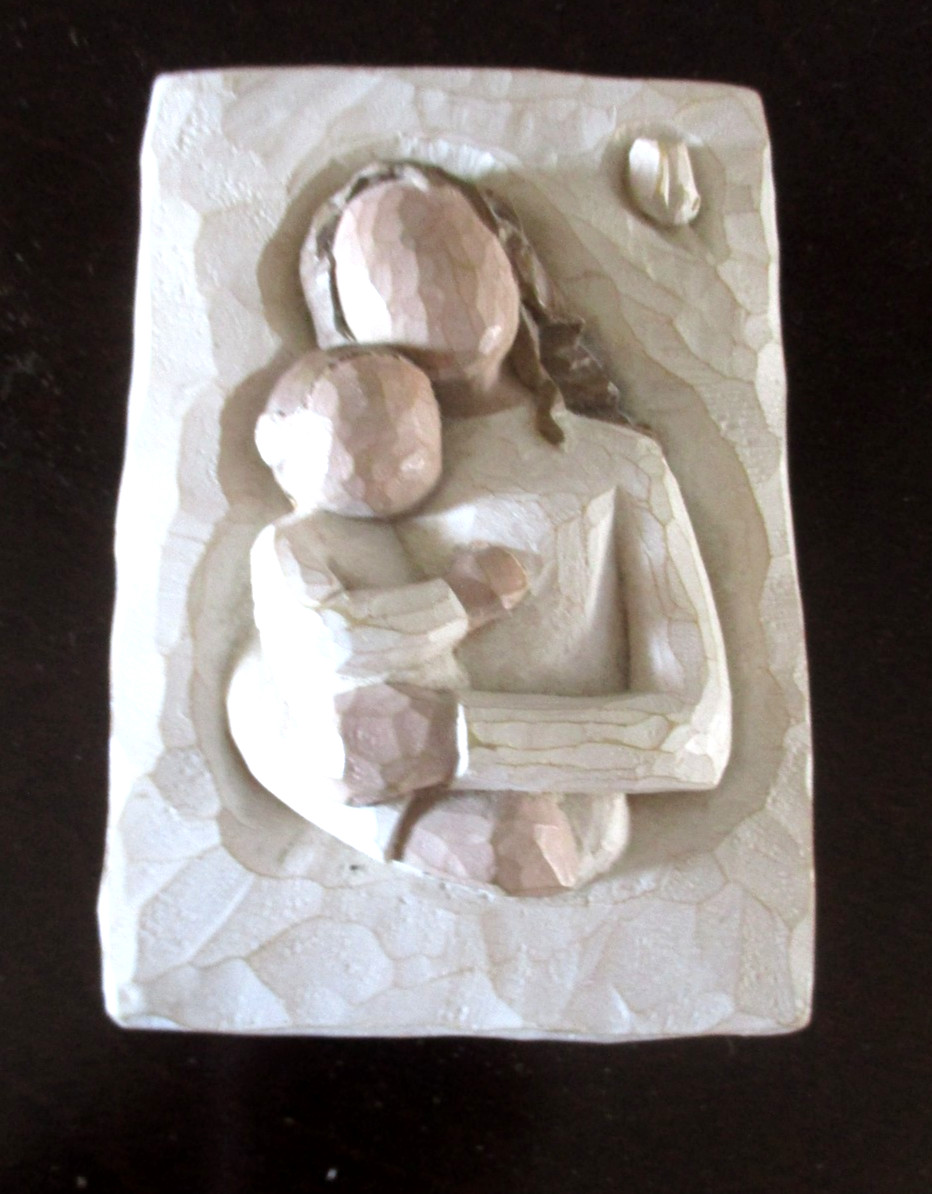 WILLOW TREE ‘MOTHER & CHILD’ WALL PLAQUE –EVERYDAY A MIRACLE 2001 -SUSAN LORDI