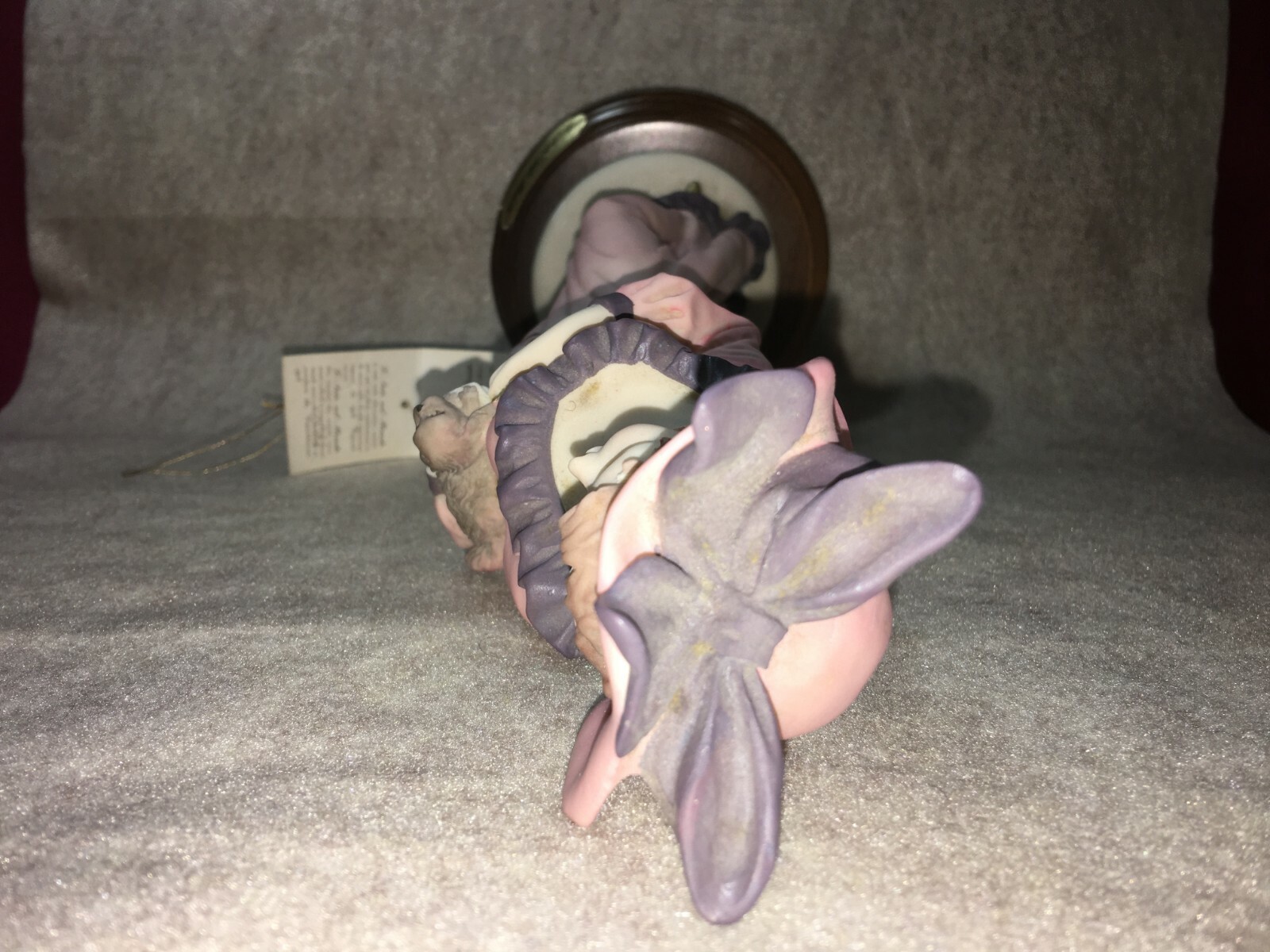 Vintage L’Arte Nel Mondo Figurines Lady with Dog Capodimonte Italy
