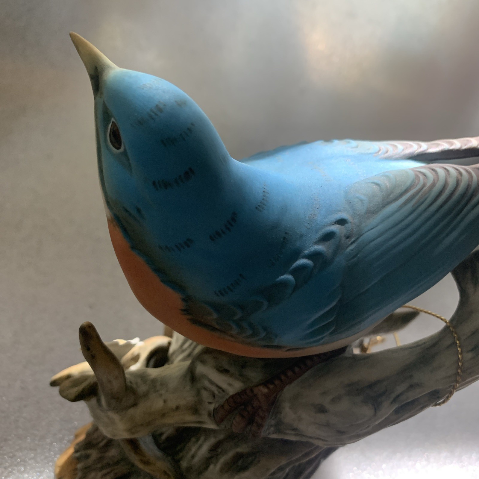Certified Homco Home Interiors Porcelain Masterpiece Bluebird Figurine 1985