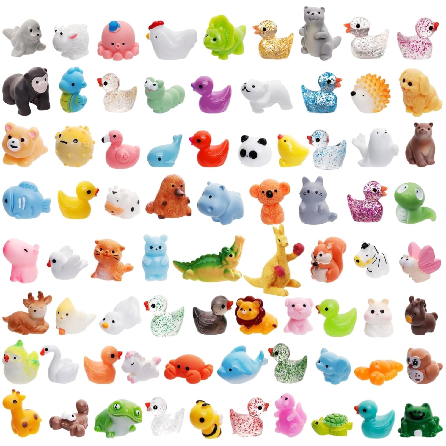 Mini Resin Animals 80 Styles for Garden Miniatures