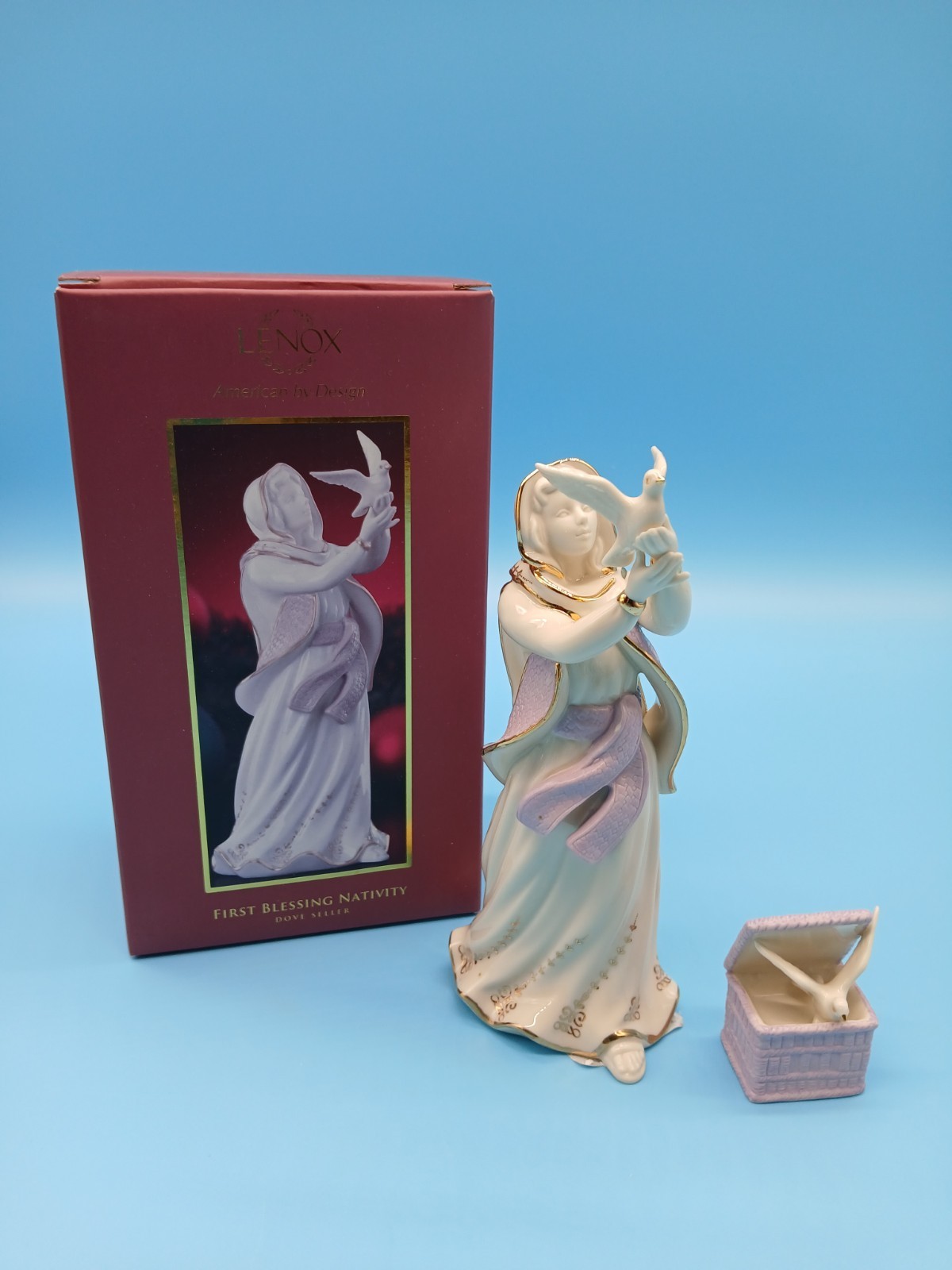 Lenox First Blessing Nativity – DOVE SELLER with Basket