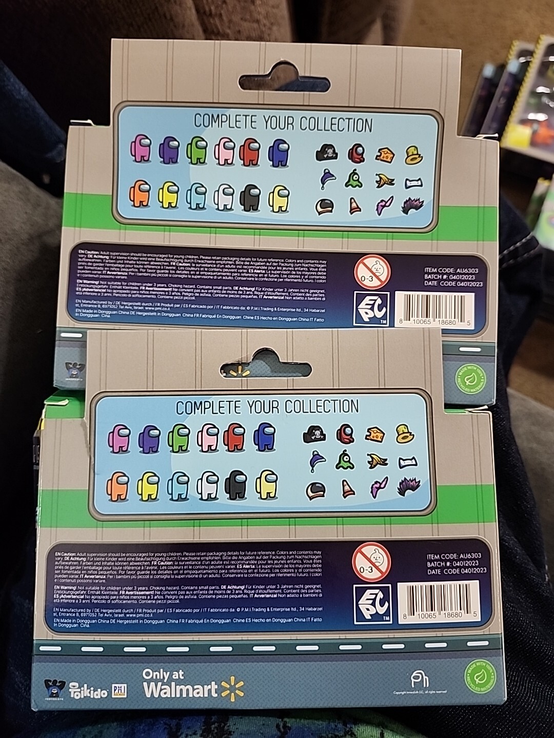 Set of 2 – Among Us 3pc Articulated Mini Figures EJECTED EDITION 2023, 6 Figures