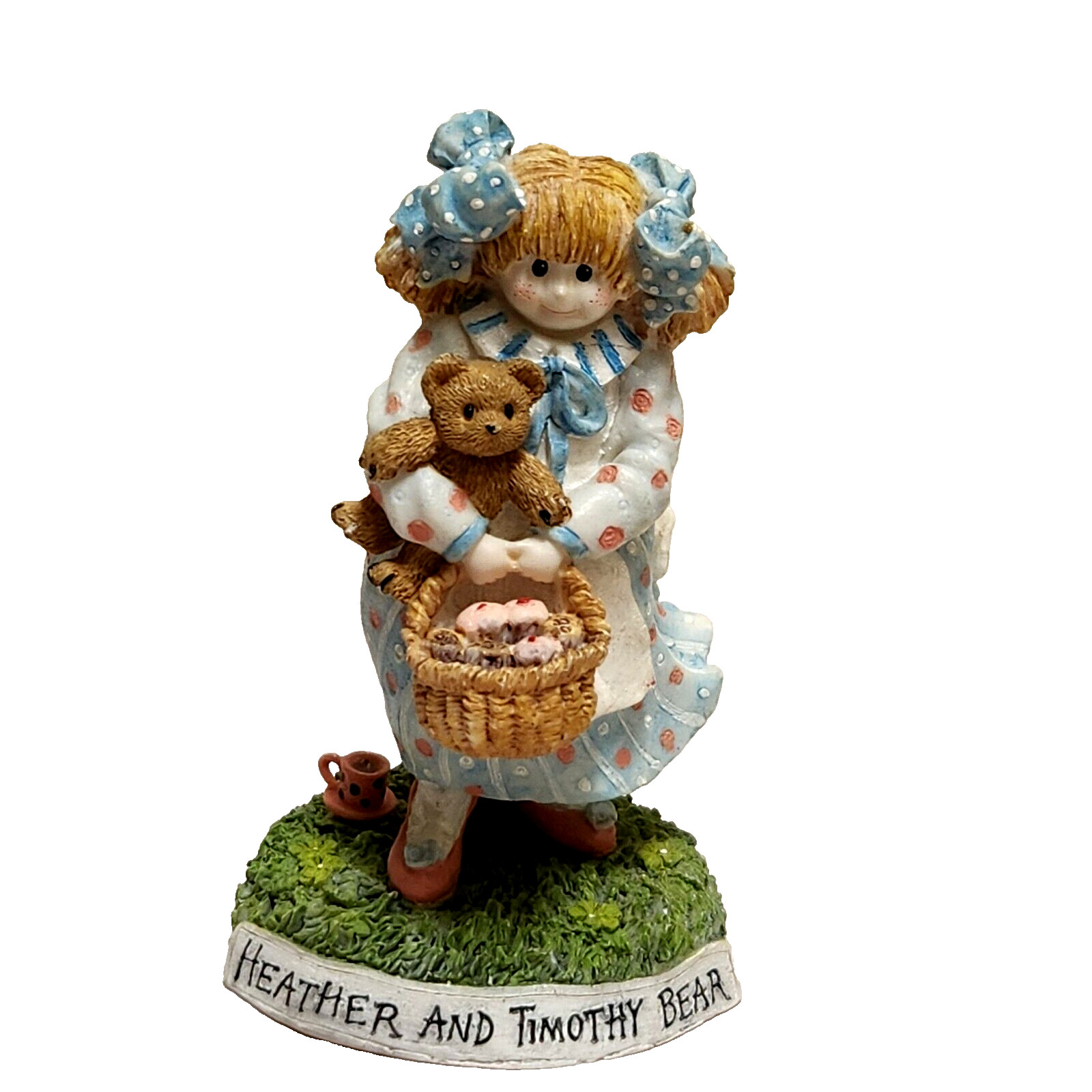 Vintage Linda Grayson Heather & Timothy Bear Figurine 4.5″ tall
