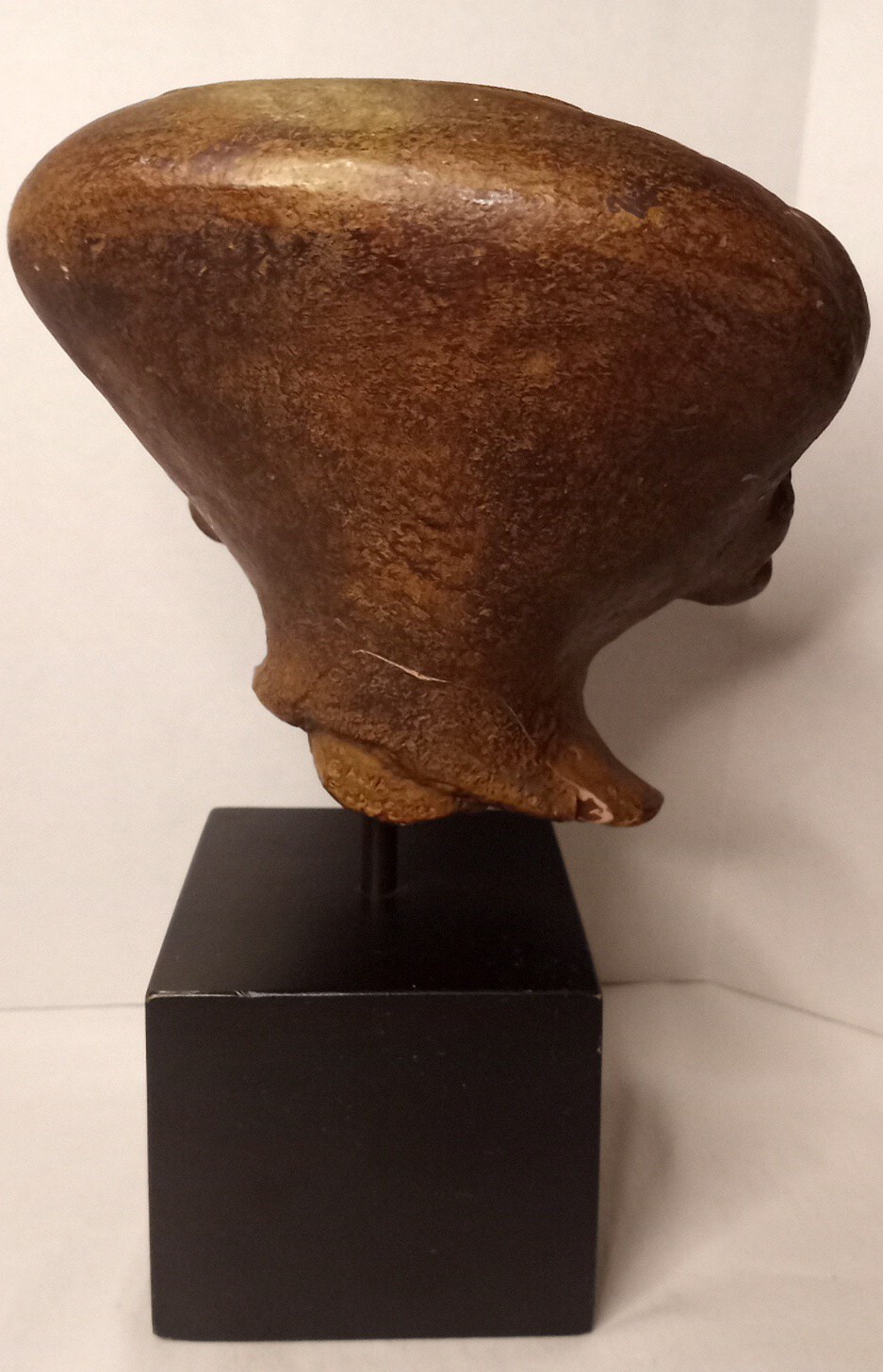 Vtg Head of Mesoamerican Sculpture By Alva Studios 1955 Reproduction W A CRACK