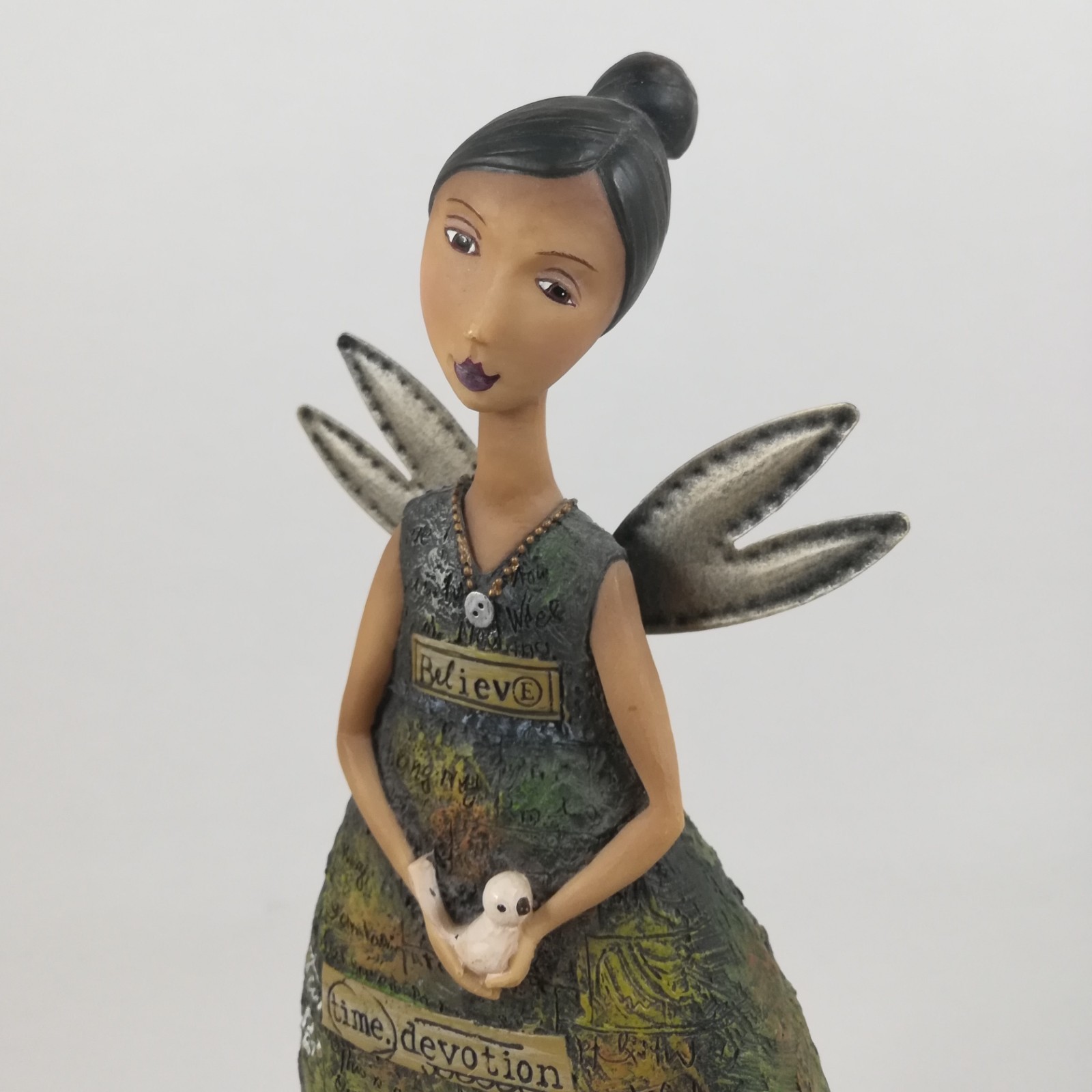 Kelly Rae Roberts Angel Believe Figurine Figurine Latina Hispanic 2010 9.5 In