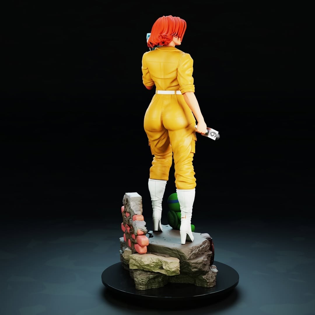 April O’Neil 12K Resin Model Kit Painted 3d Printed DIY Figure