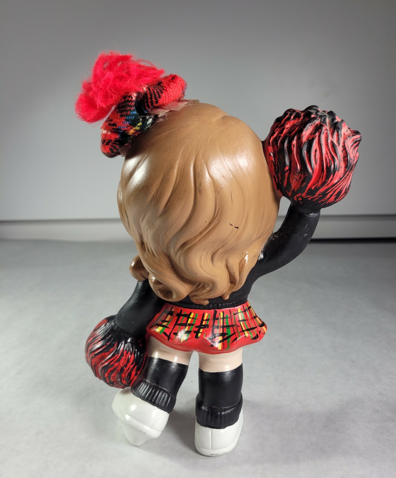 1970’s Vintage Ceramic Atlanta Mold Cheerleader No Chips Red Back