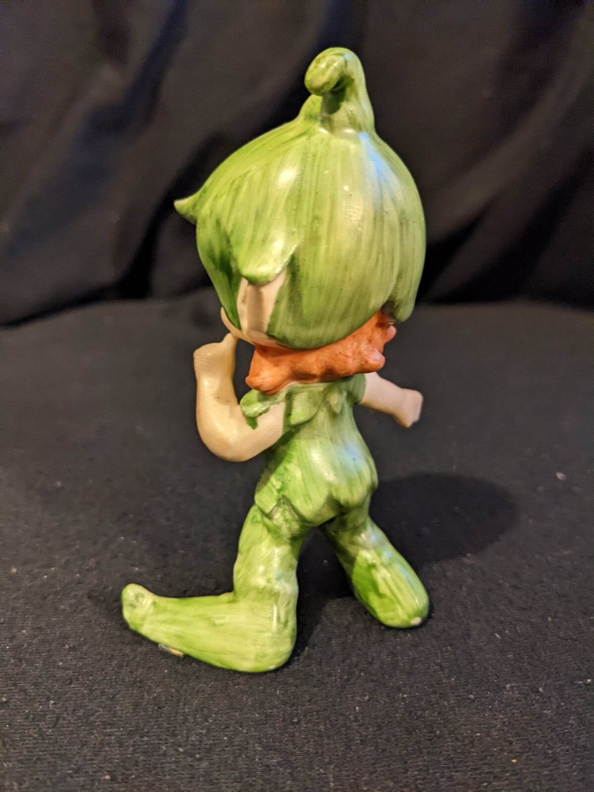 Green Ceramic Elf Pixie 4″ tall 1950- 1960’s *1 owner Japan