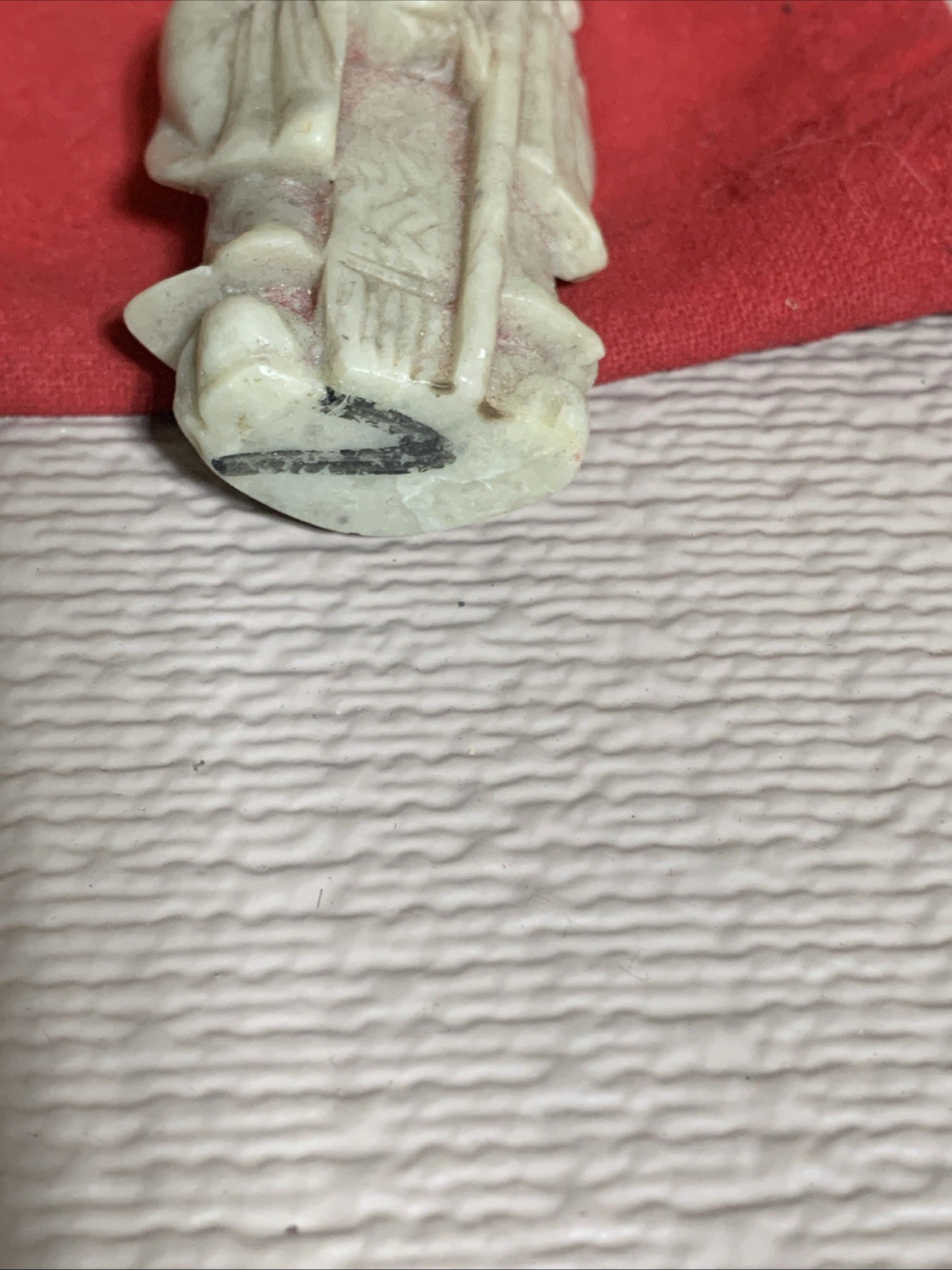 VINTAGE CHINESE SOAPSTONE CARVING SHOU LAO WISE MAN LONGEVITY WITH PEACH