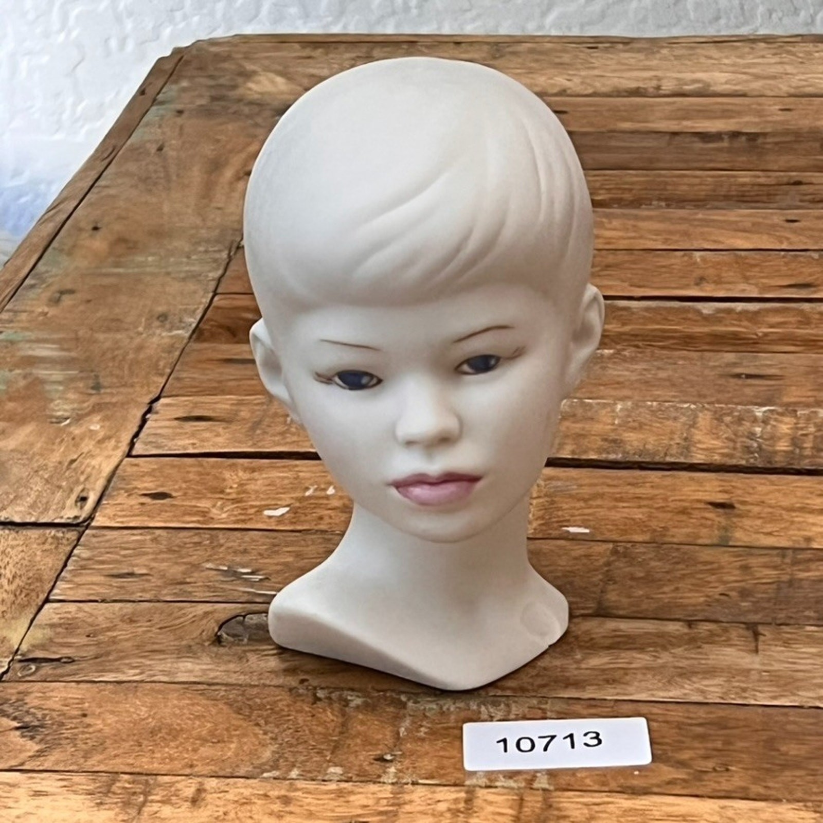 Vintage Holland Mold Boy Bisque Busts Pale