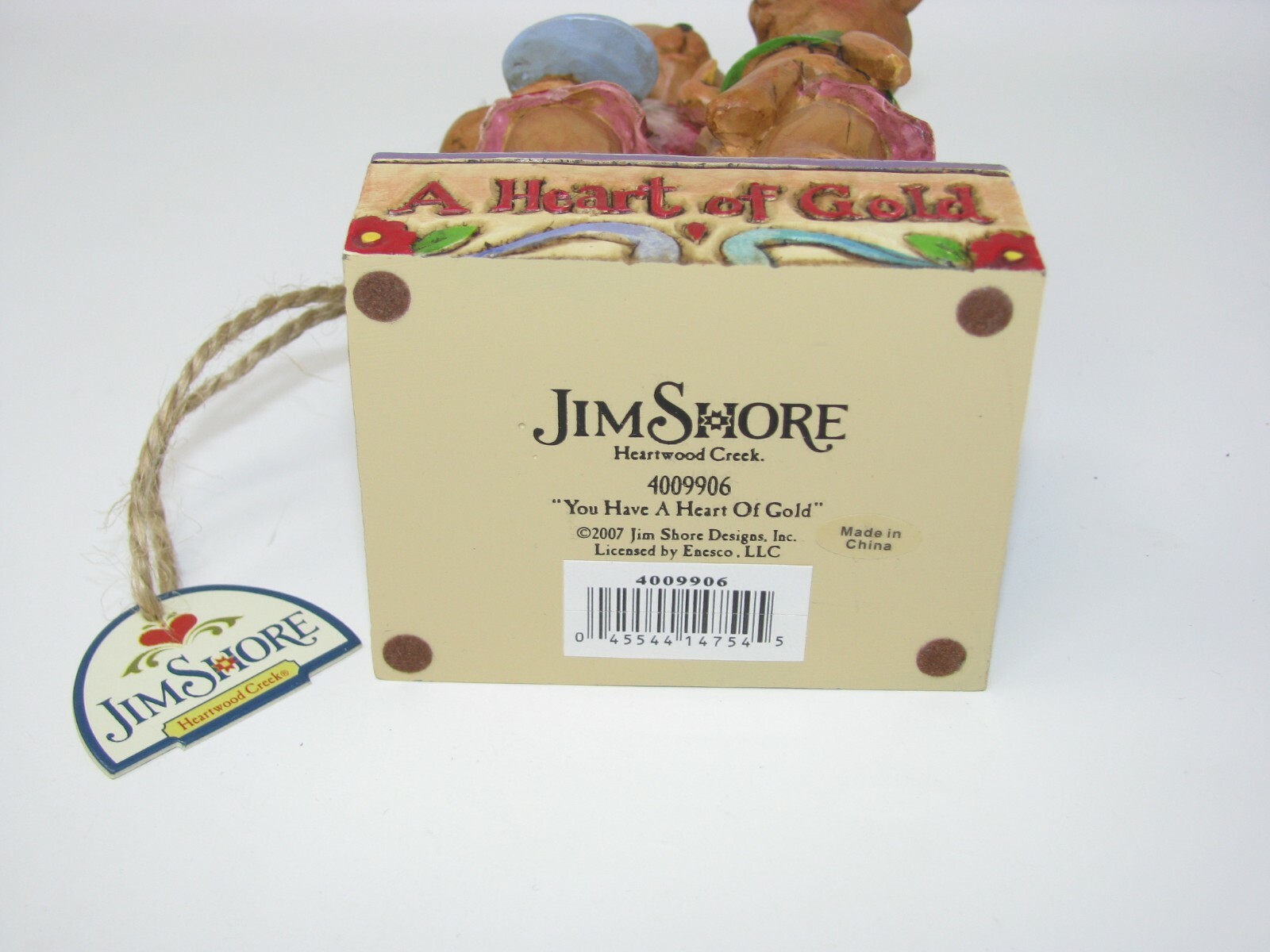 Jim Shore YOU HAVE A HEART OF GOLD Stone Resin Bears Family 4009906