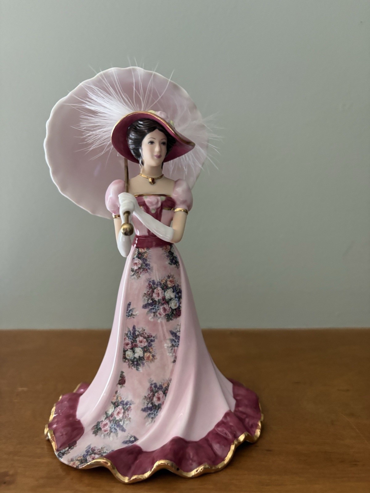 Bradford Editions 2004 Lena Liu Stroll In The Park #2 Elegant Era Porcelain Bell