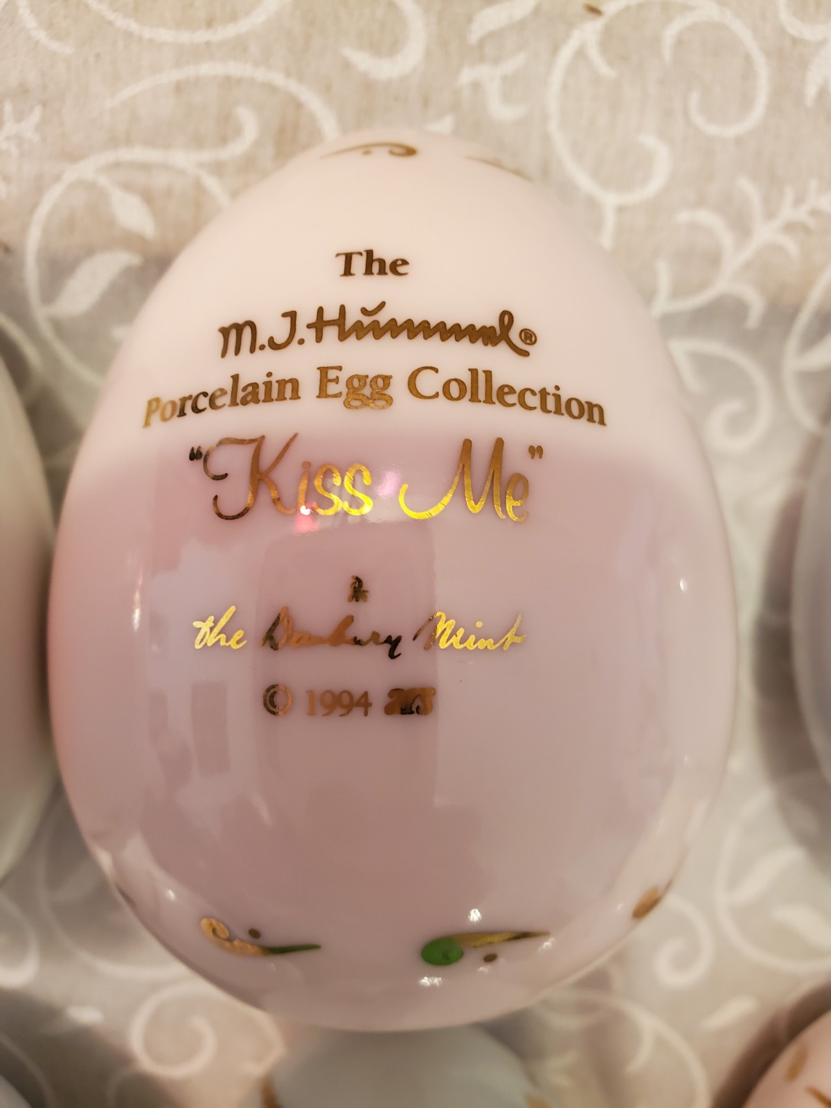 MJ Hummel Porcelain Egg Collection Danbury Mint 1993 & 1994 Set Of 12 Unboxed