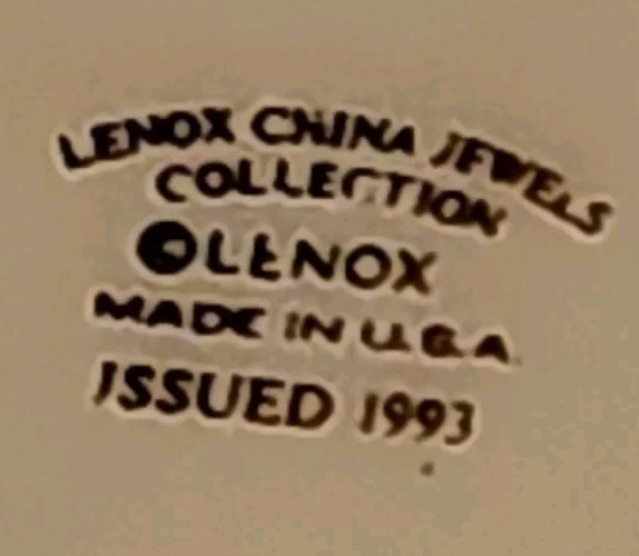 1993 Lenox China Jewels Collection Dolphin Riding Wave Figurine 5.25″ USA