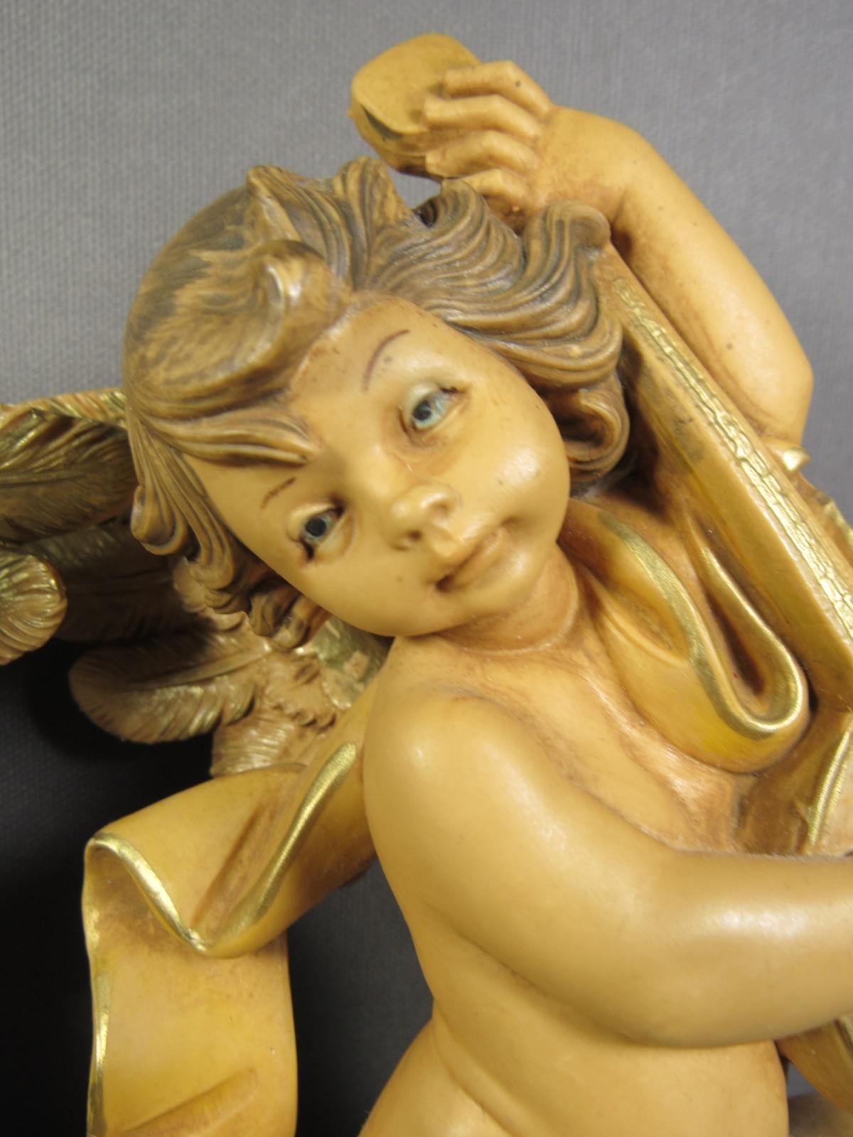 Fontanini Cherubs 2 Italy Depose 1984 Vintage Marked Simonetti 7″ x 4.5″ Resin