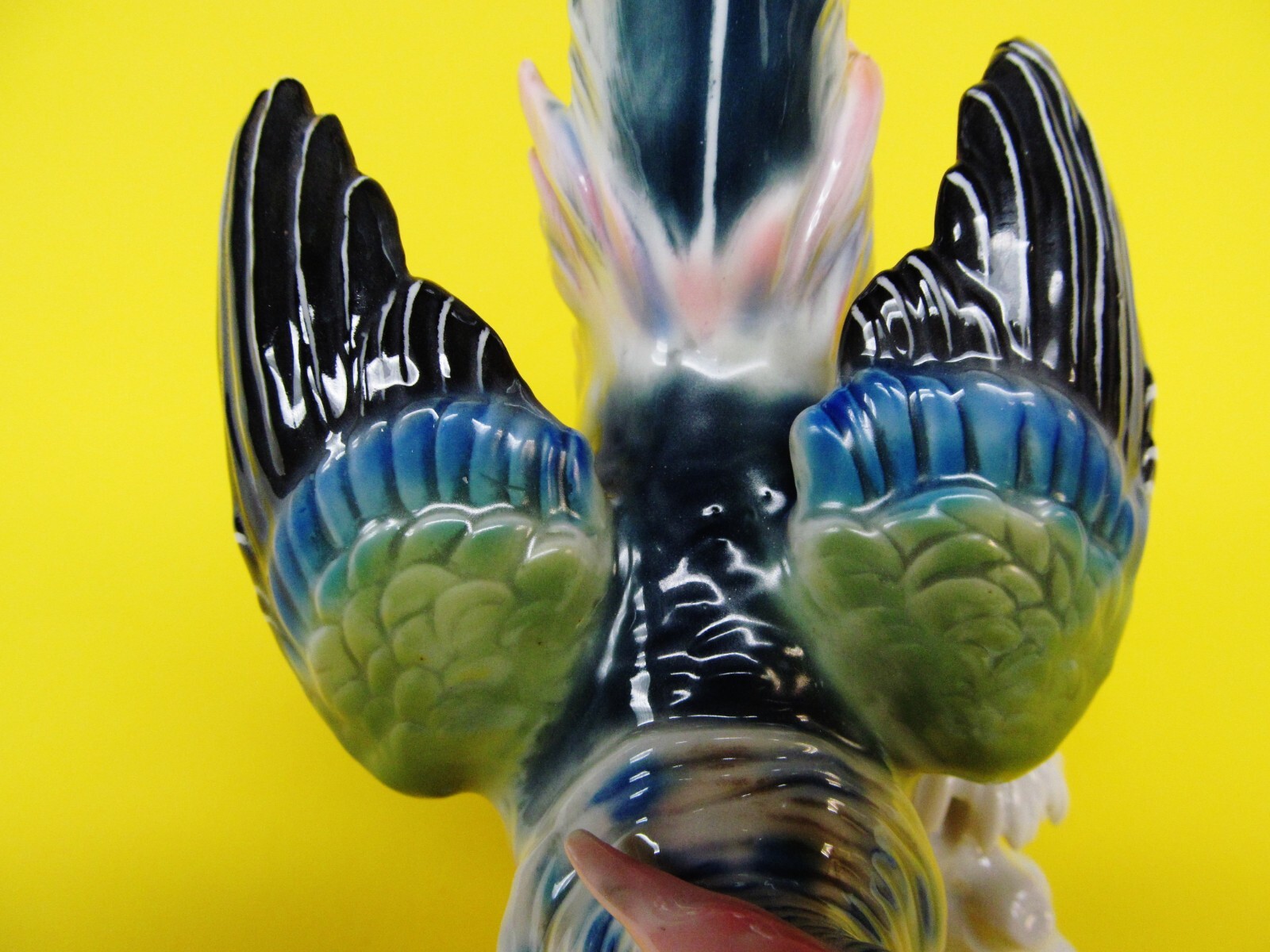 Antique 1900-1919 Rare porcelain Bird figurine Karl Ens From Germany. 10″Height