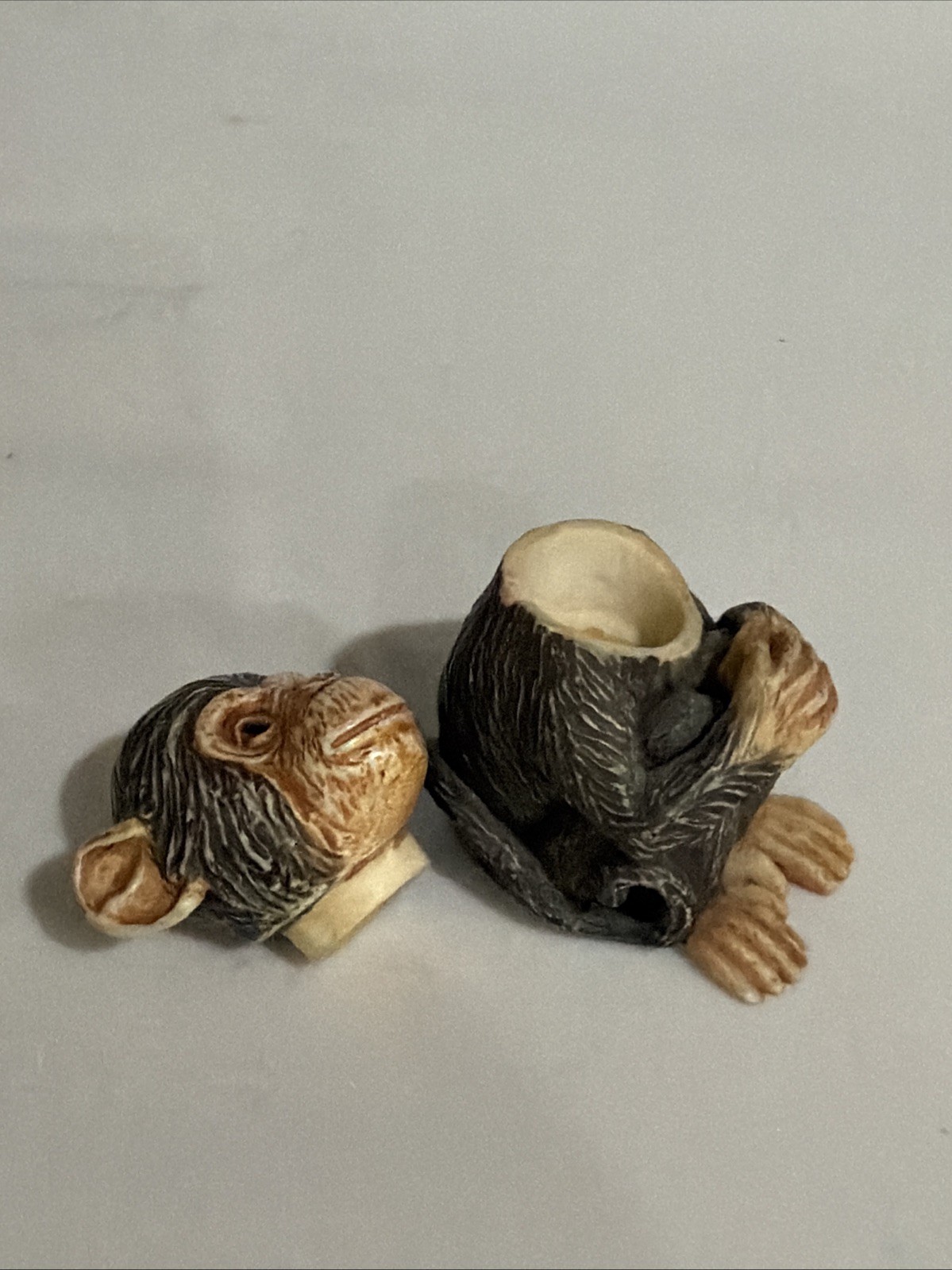 Chimpy Monkey Pot Bellys Figurine Trinket Box