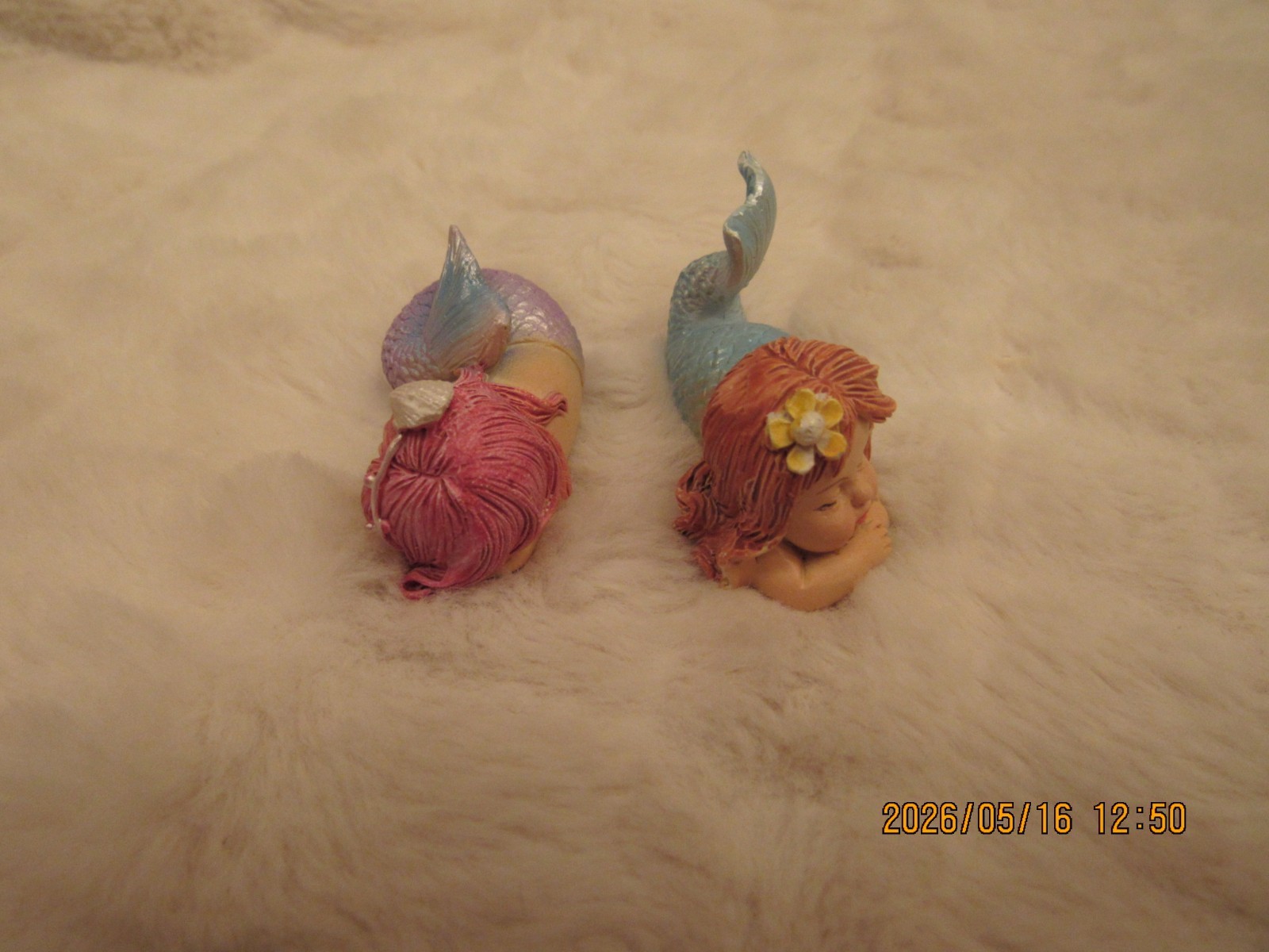 Lot of 2 Mini Mermaid Figurines