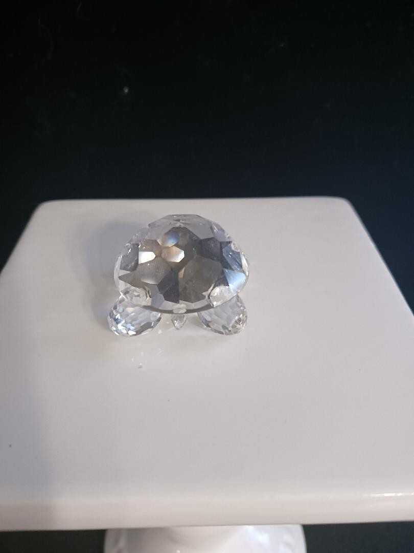 Swarovski Crystal TURTLE, TORTOISE Figurine Retired Max Schreck 1-1/2″ long
