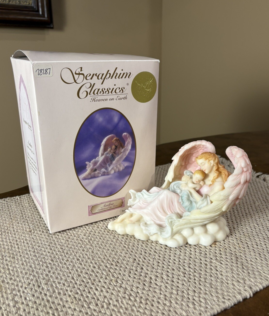 Seraphim Classic Audra Embraced By Love. SIGNED BY ARTIST