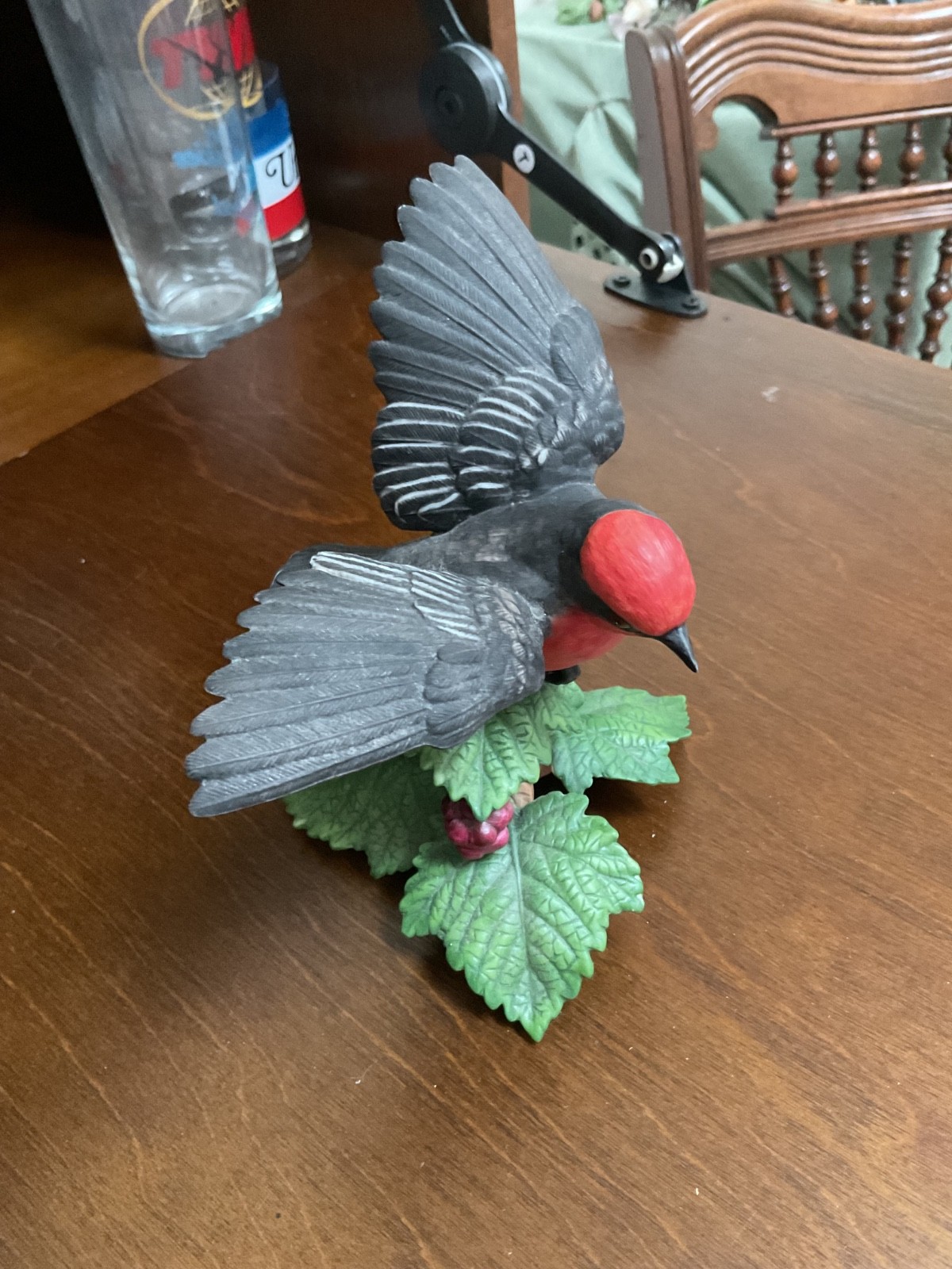 Lenox Vermilion Flycatcher Porcelain Garden Birds Collection Figurine