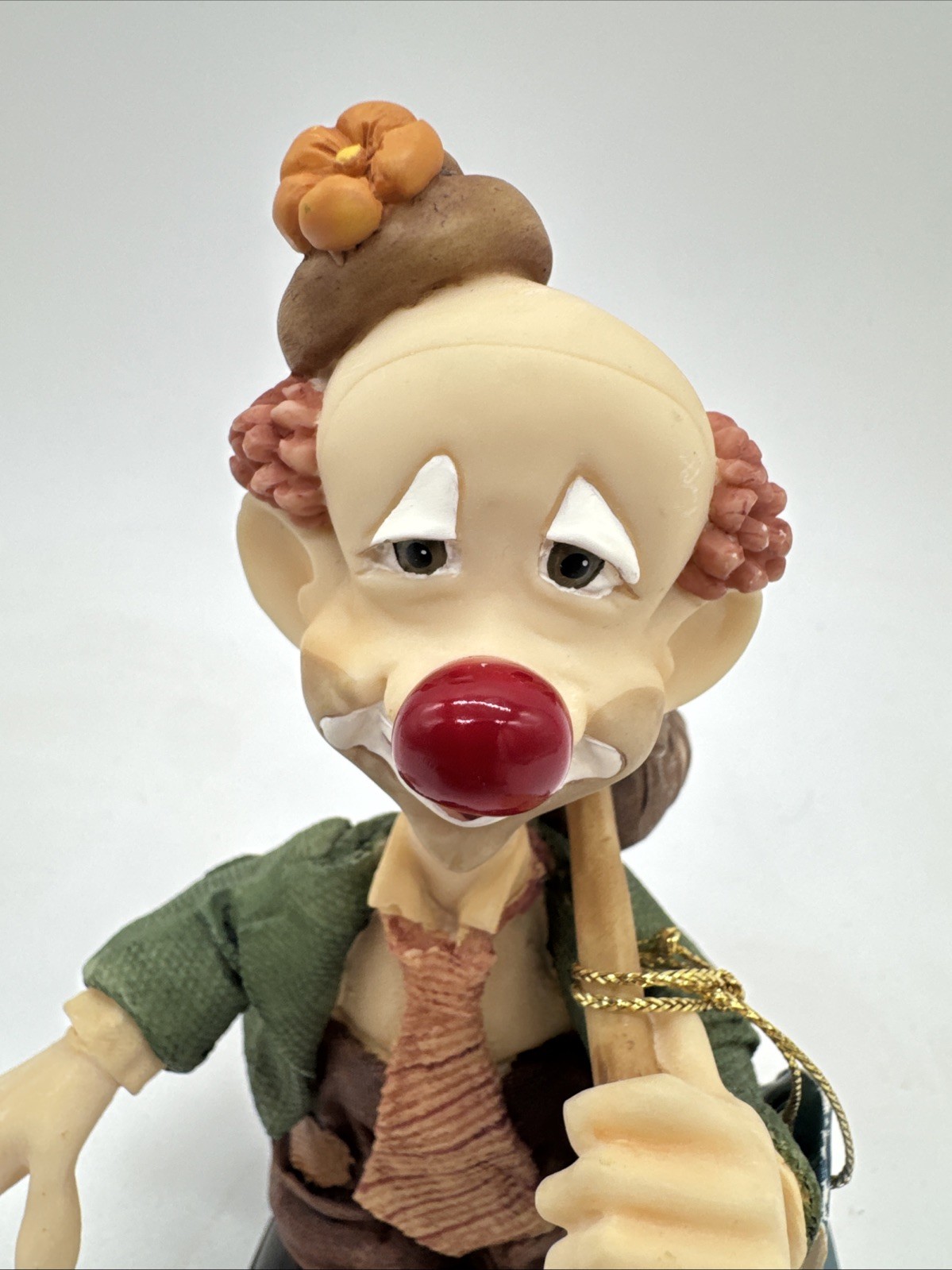 Slapstix Clown “Happy Camper” Porcelain Figurine from Cast Art Industries