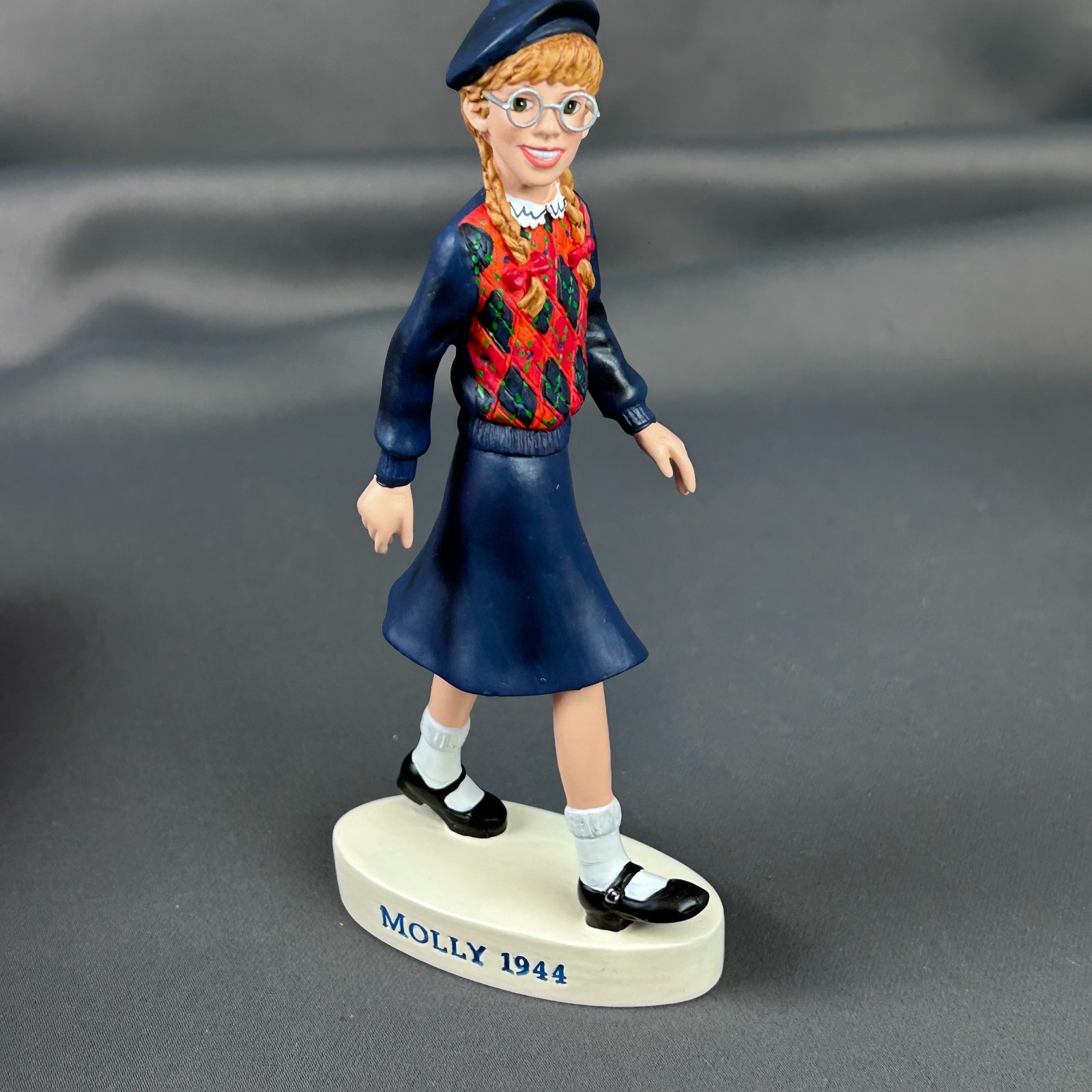 Hallmark An American Girl 1944 Molly Handcrafted Figurine 2002 Pleasant Co.