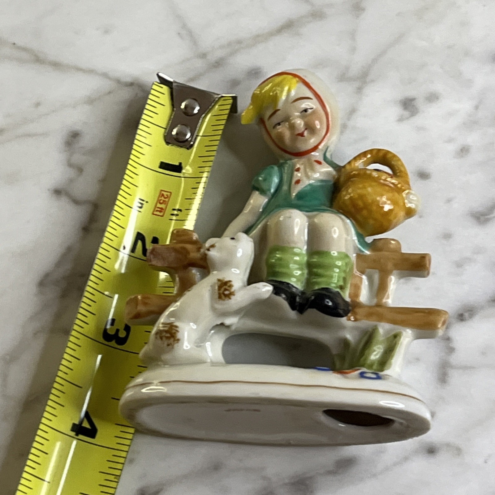 Girl Figurine Lot Multicolor 3 Piece Occupied Japan Japan