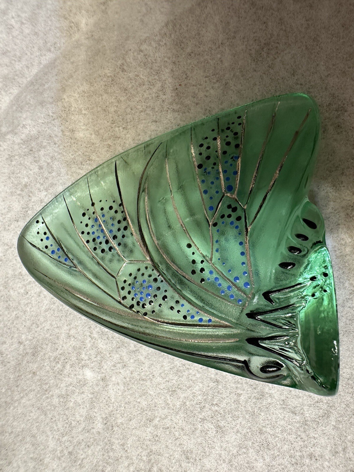 Lalique crystal butterfly figurines vary colors