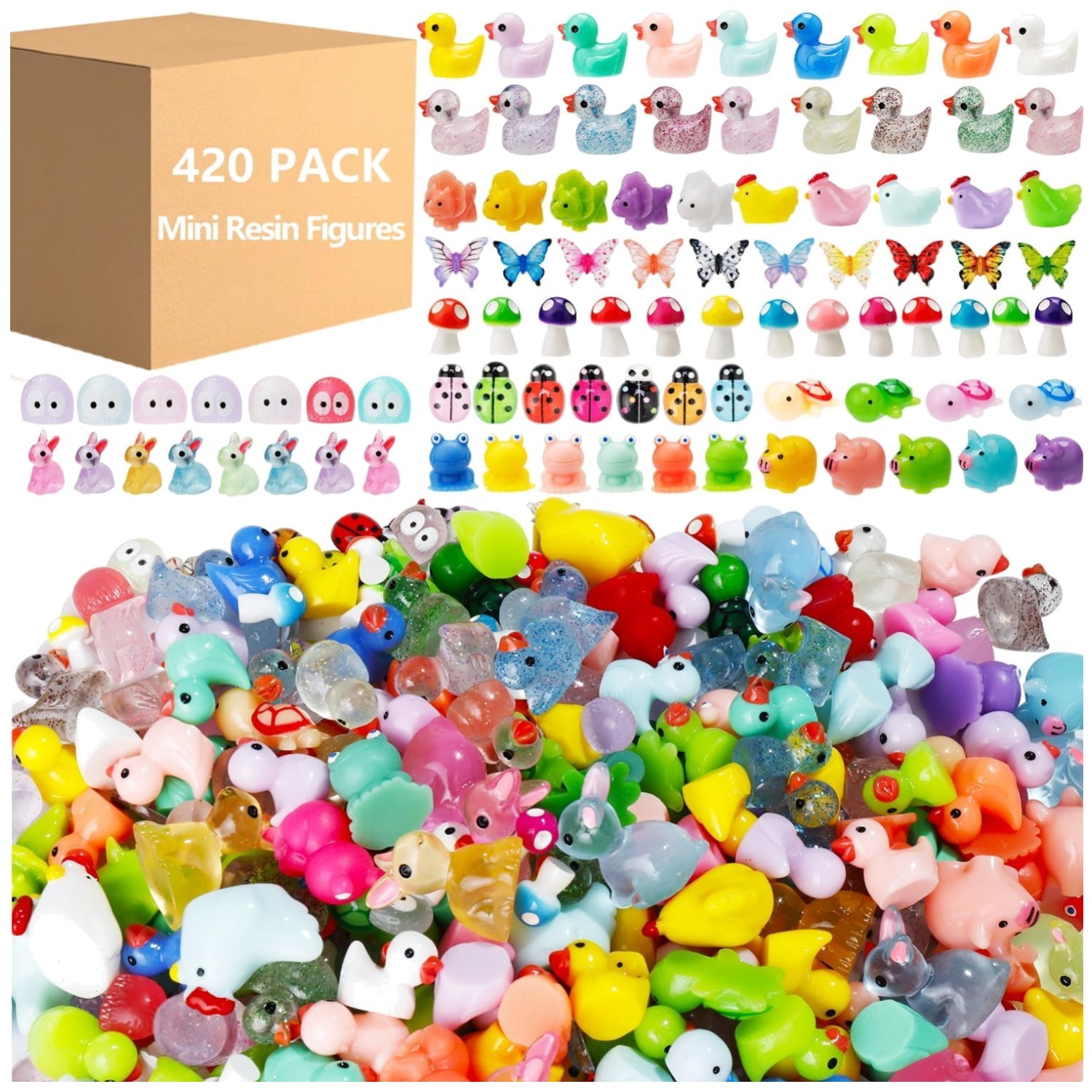 Fairy Garden Animals – 420 Mini Resin Figurines