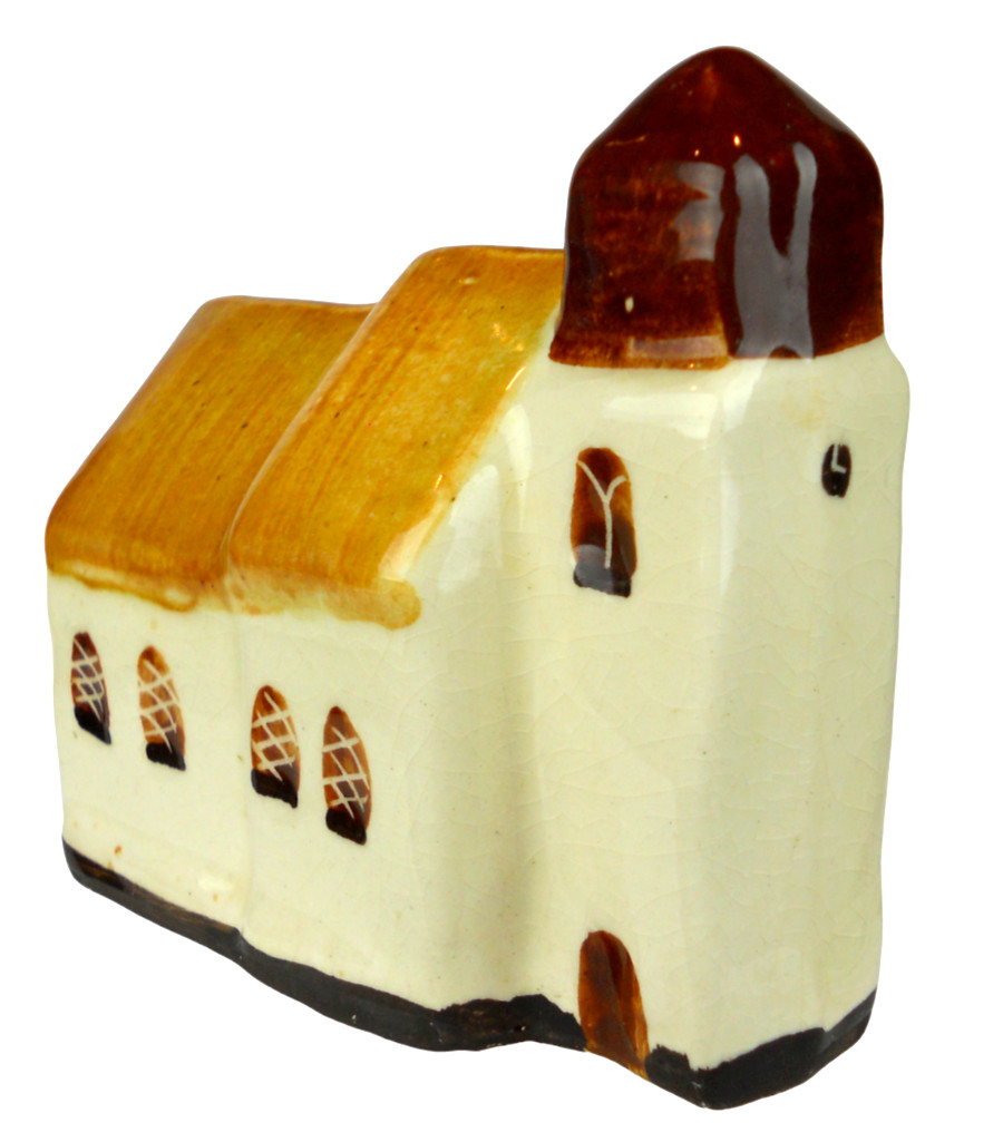 Suffolk Cottages Vintage 1978 Village Church Figurine #27 Made In England Signed