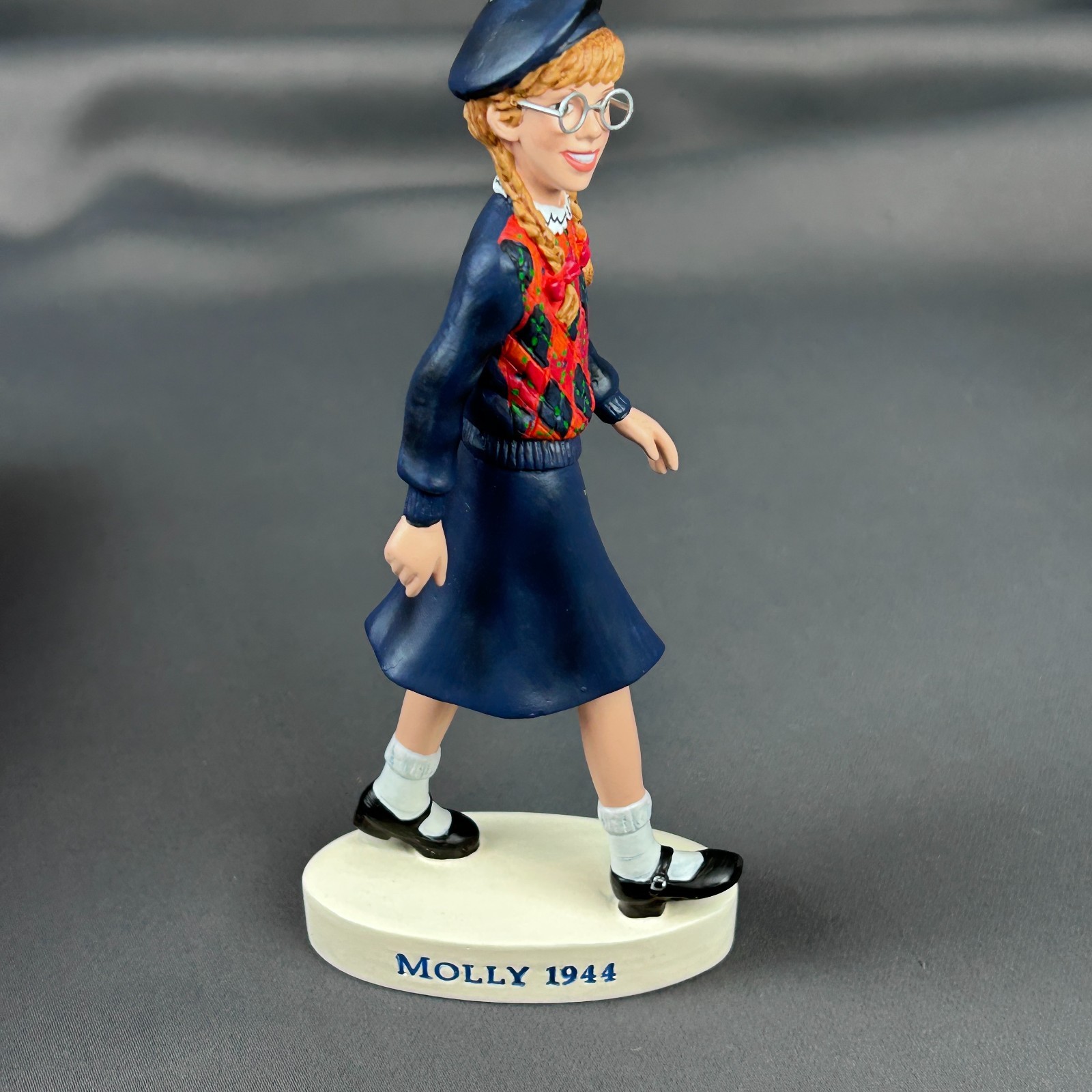 Hallmark An American Girl 1944 Molly Handcrafted Figurine 2002 Pleasant Co.