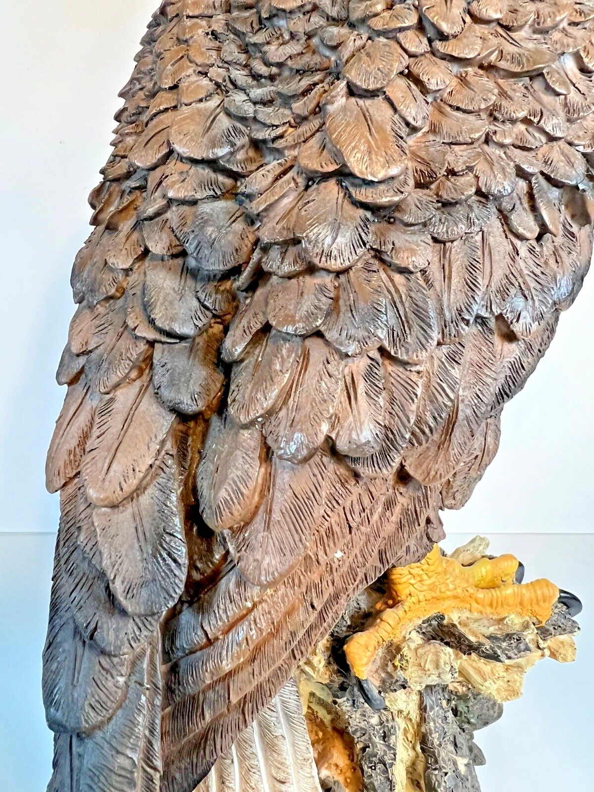 Large American Bald Eagle Composite Sculpture. 16.25″ tall