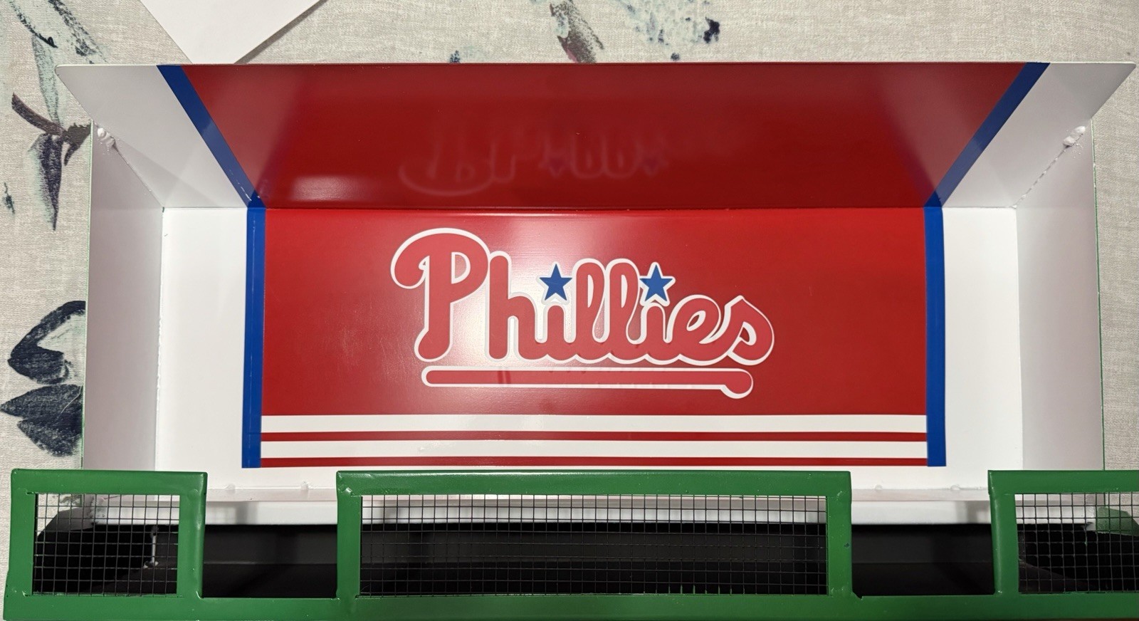 24” Custom Made Baseball Bobblehead Dug Out Wall Display